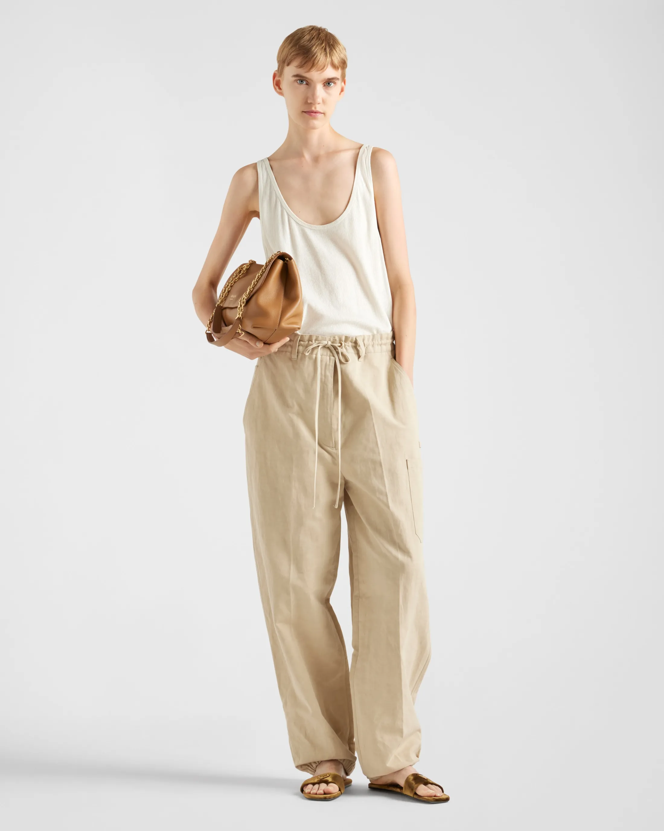 Prada Panama cotton pants Cord Online