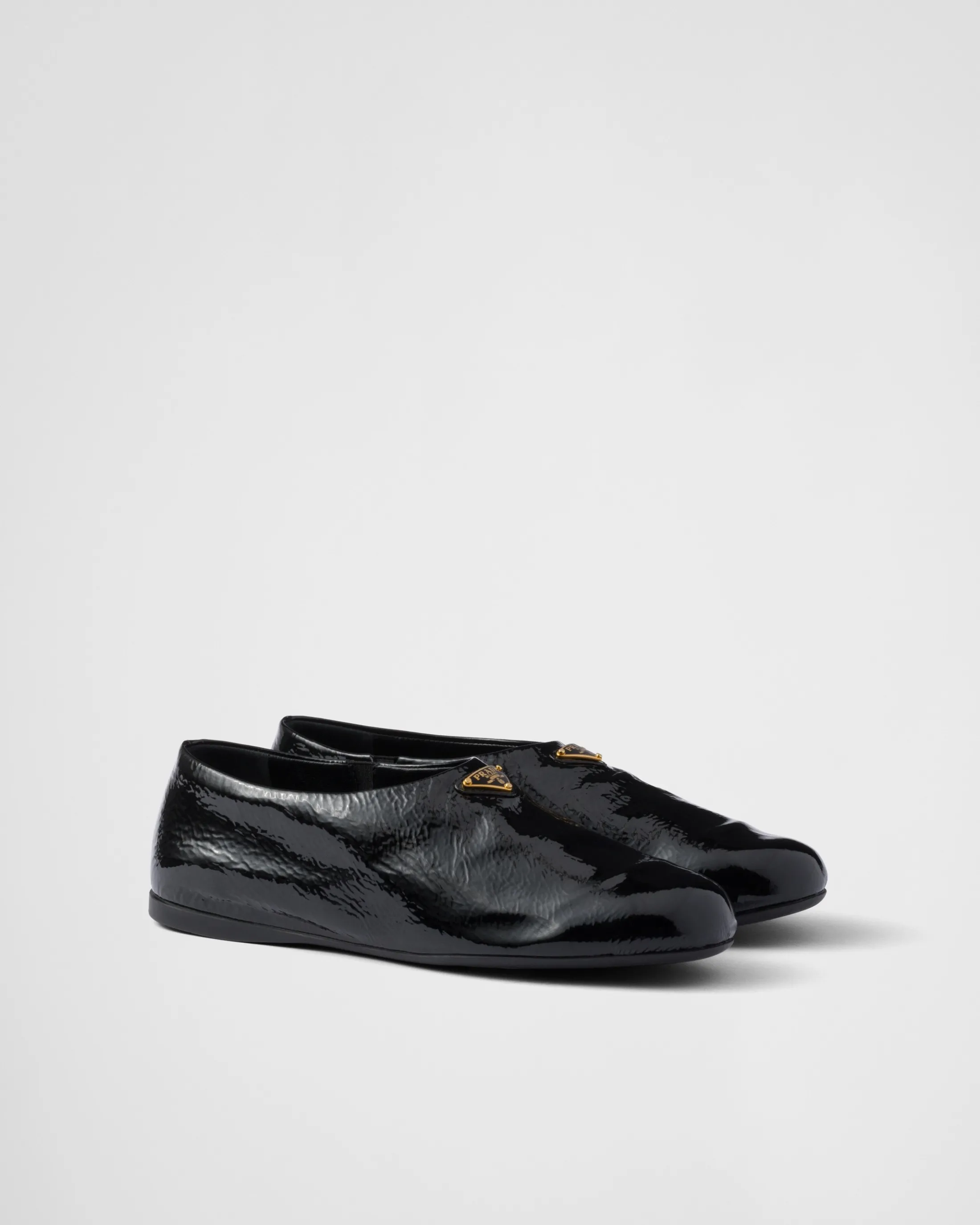 Prada Patent leather ballerinas Black Discount