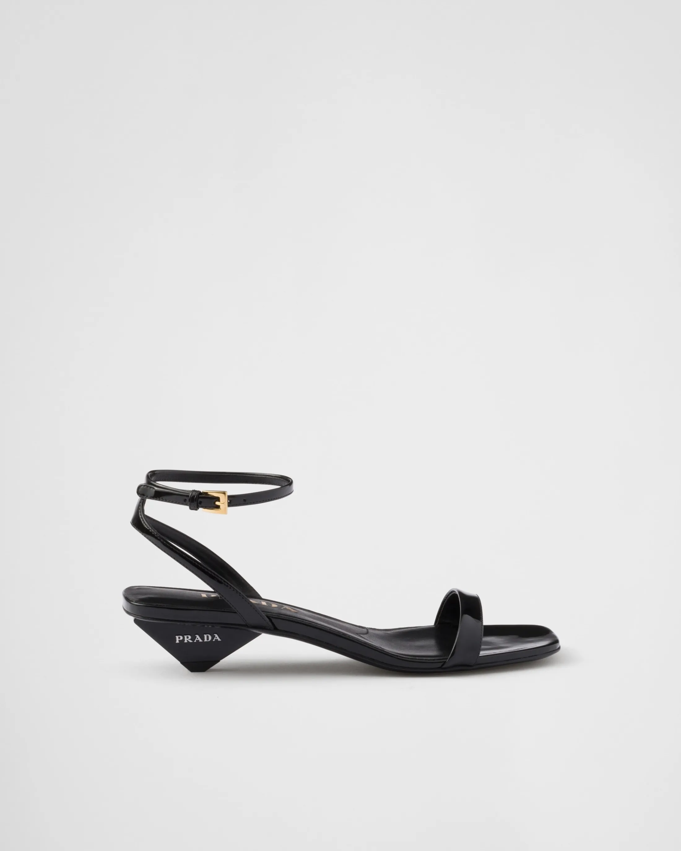 Prada Patent leather sandals Black Clearance