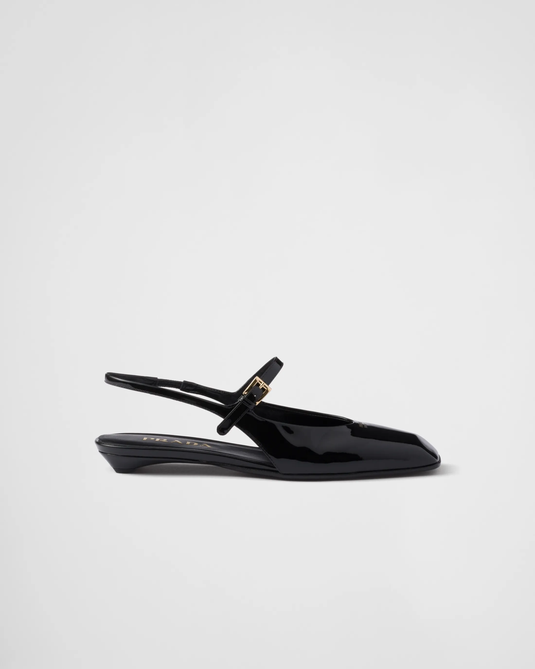 Prada Patent leather slingback ballerinas Black Online