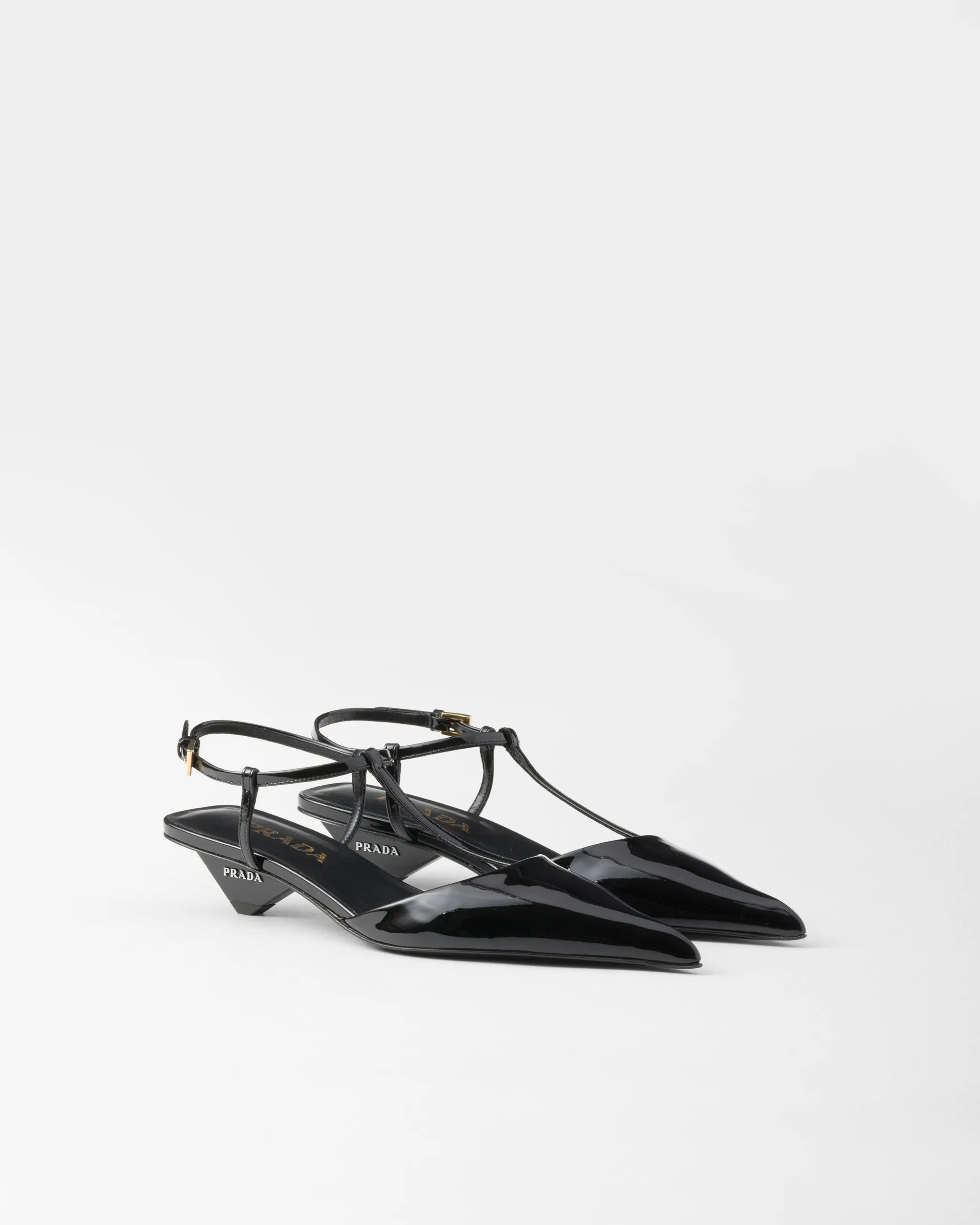 Prada Patent leather slingback pumps Black Fashion