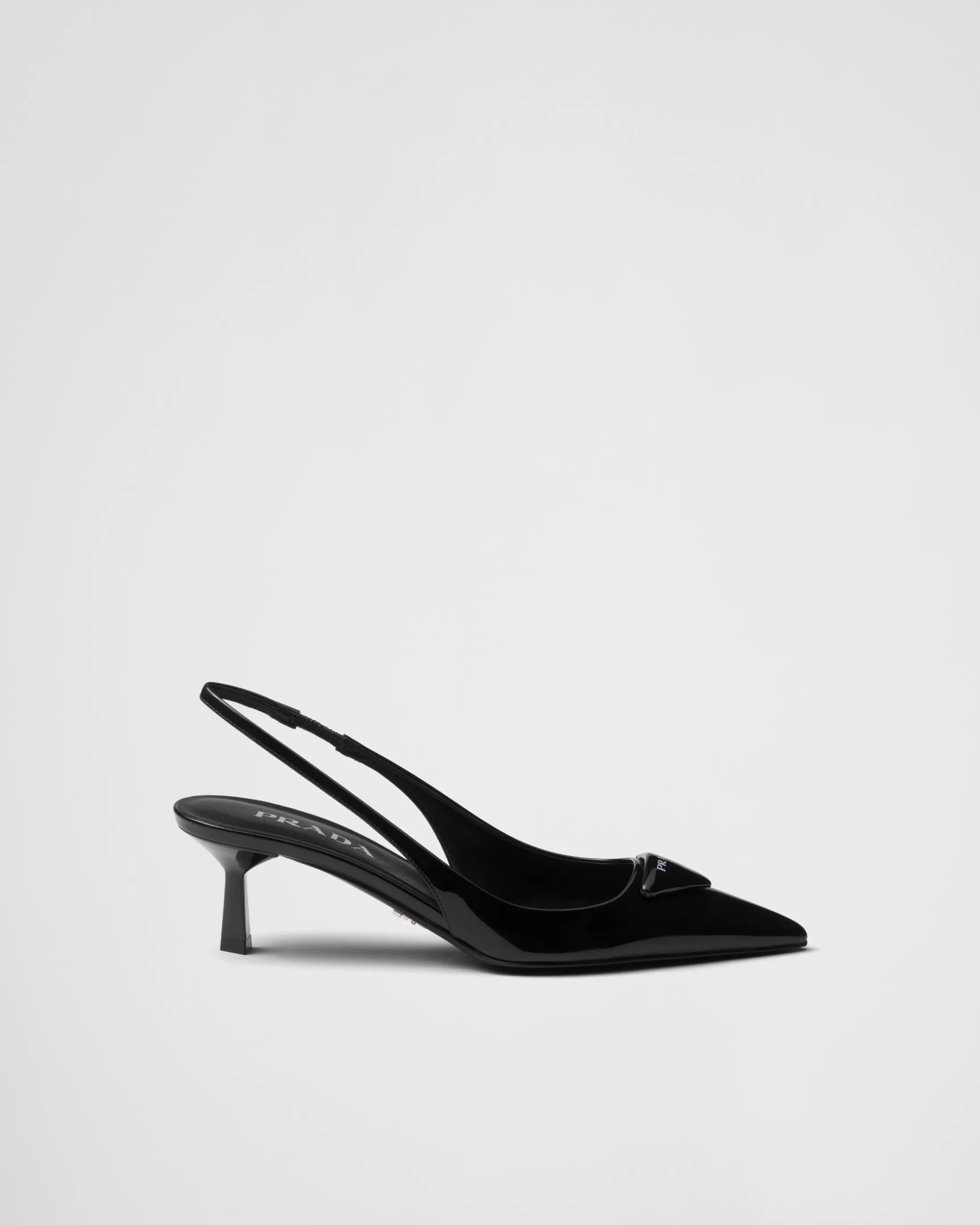 Prada Patent leather slingback pumps Black Discount