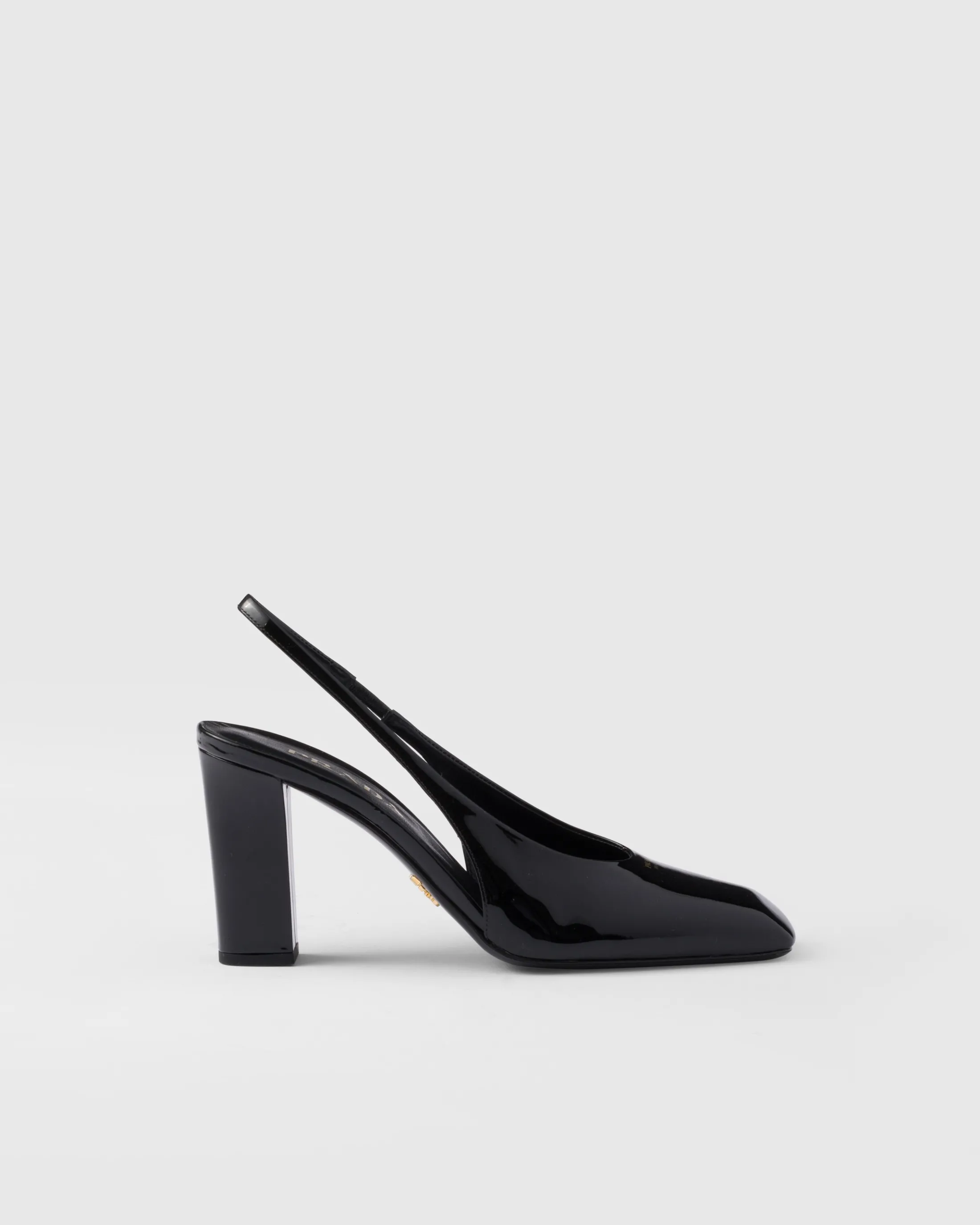 Prada Patent leather slingback pumps Black Cheap