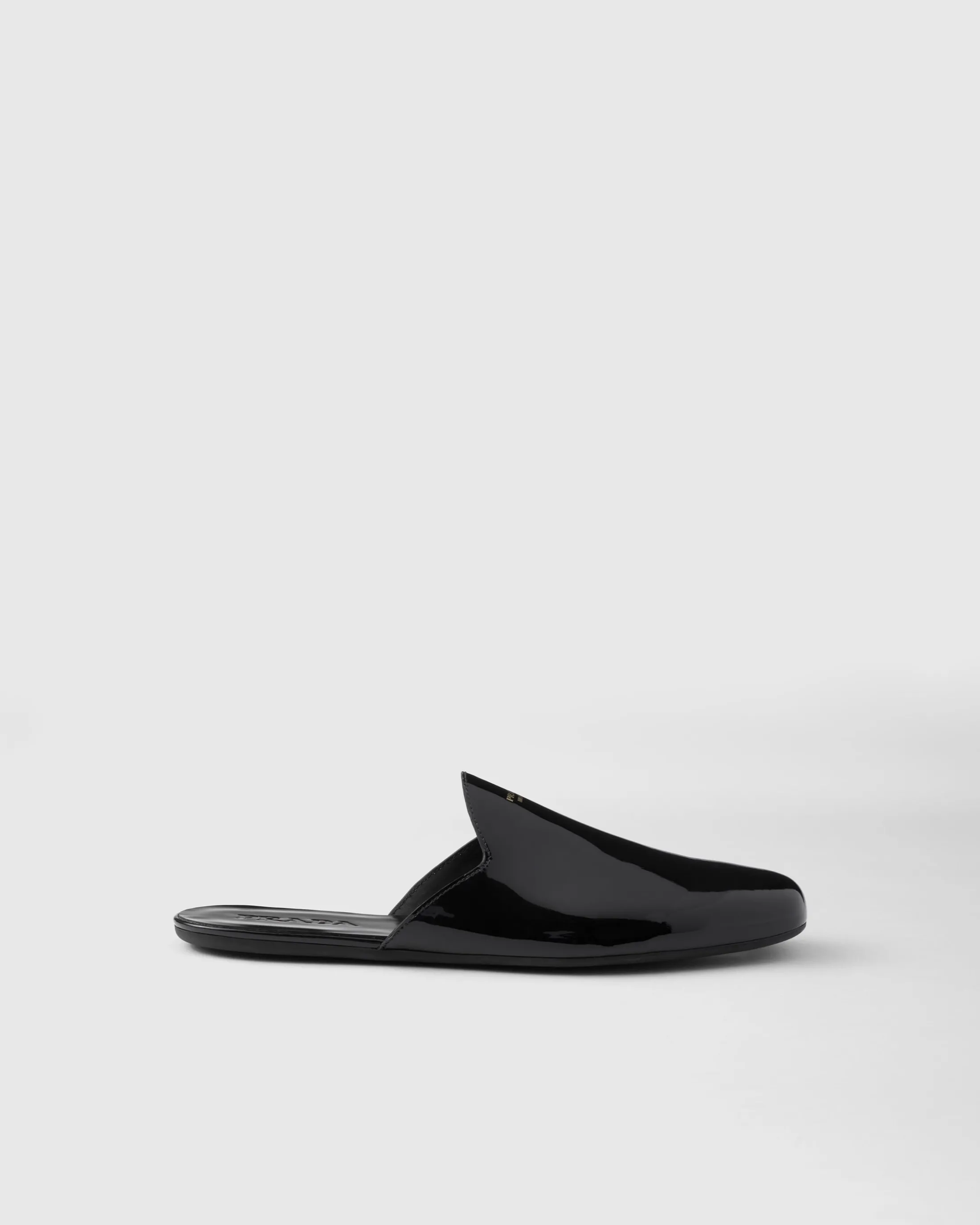 Prada Patent leather slippers Black Hot