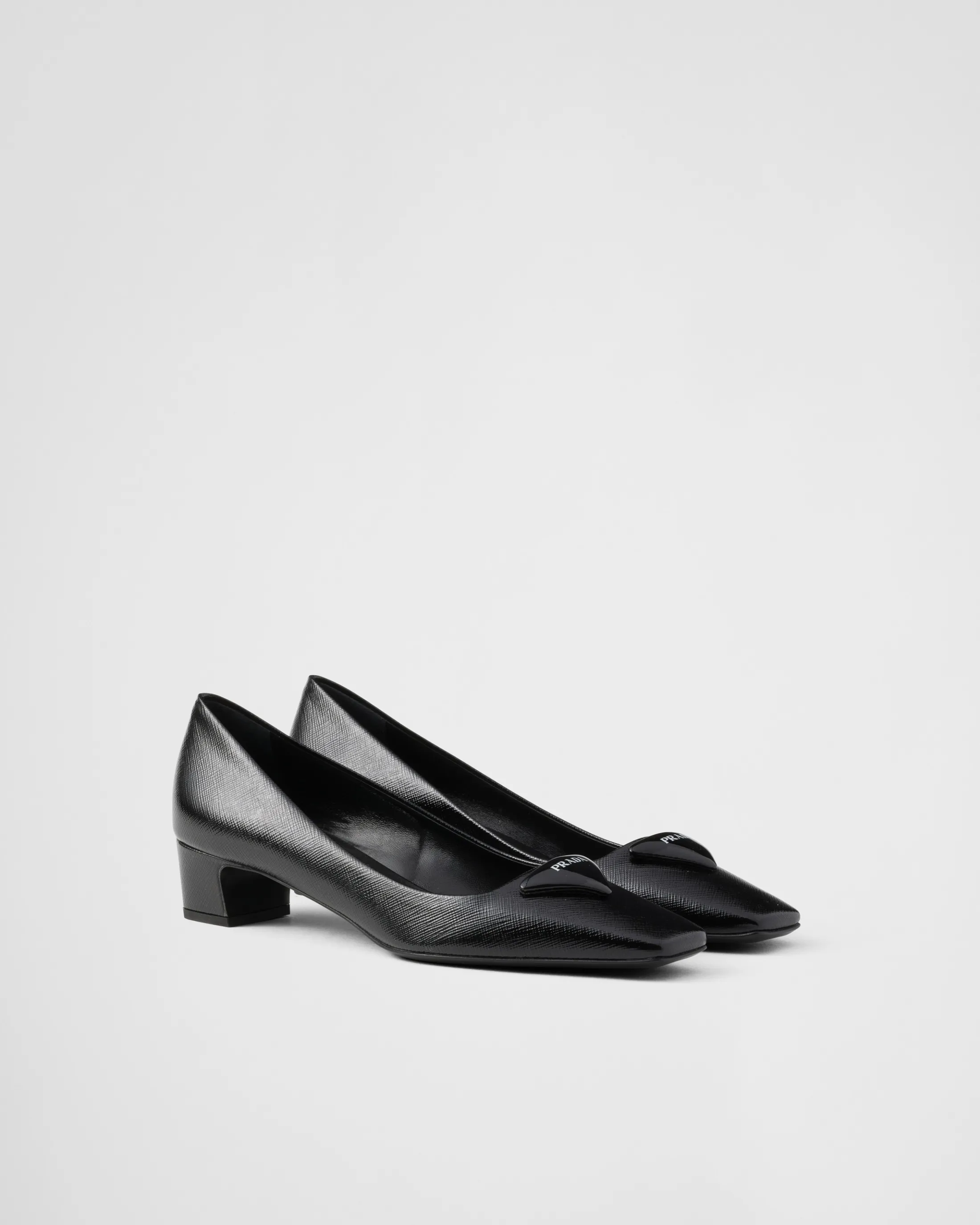 Prada Patent Saffiano leather pumps Black Fashion