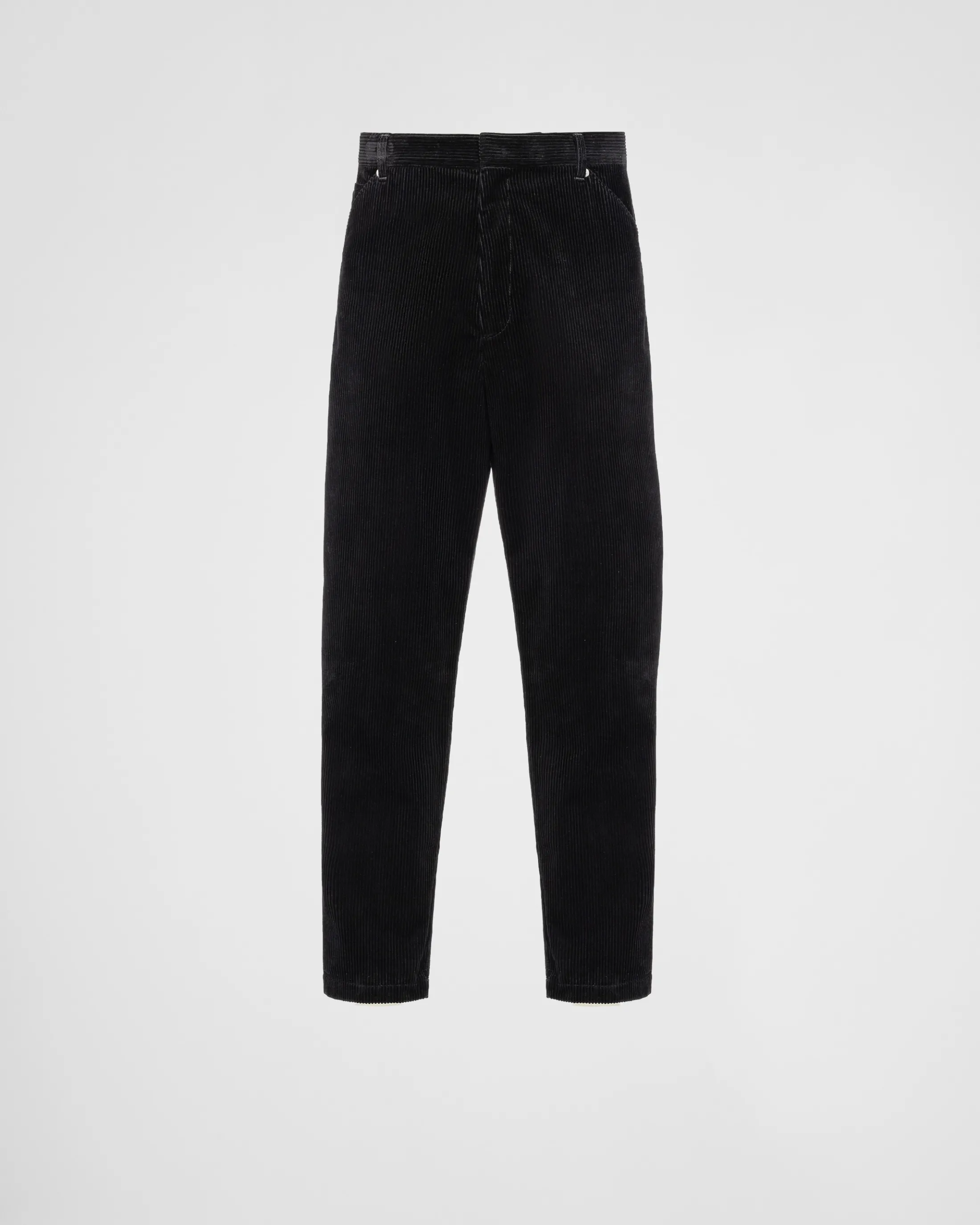 Prada Pinwale corduroy pants Black Outlet