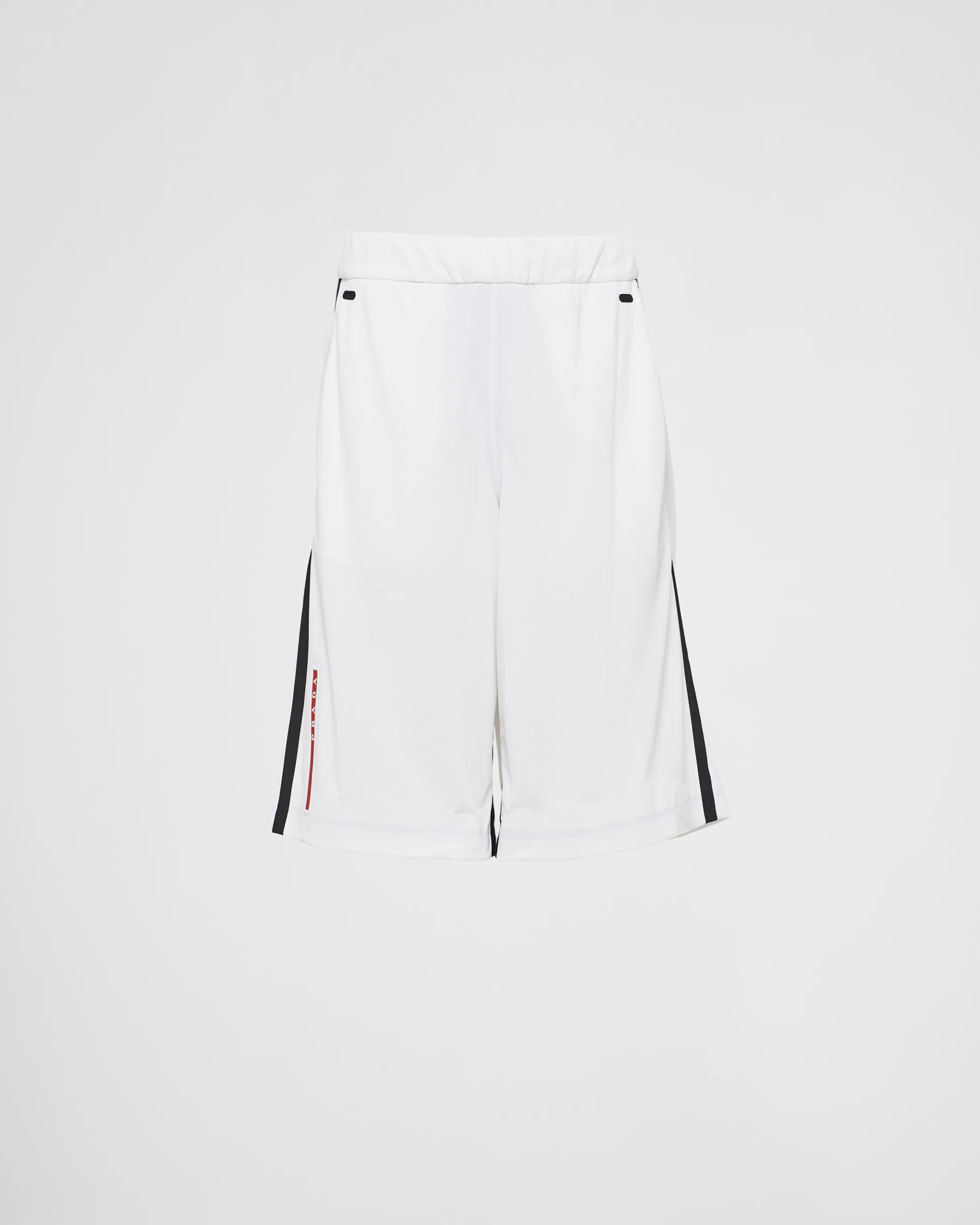 Prada Piqué Bermudas with tape seams White Clearance