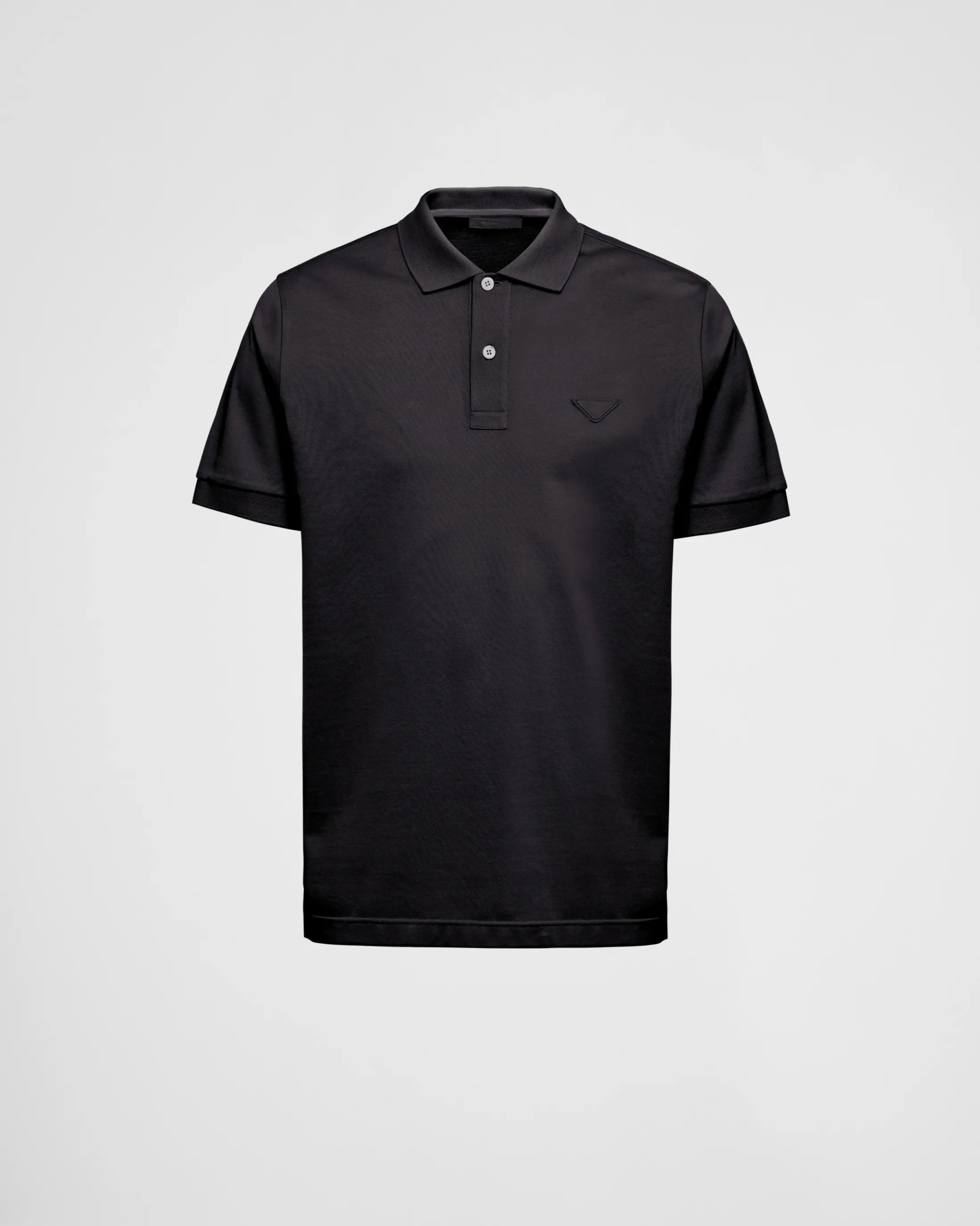 Prada Piqué polo shirt Black Sale