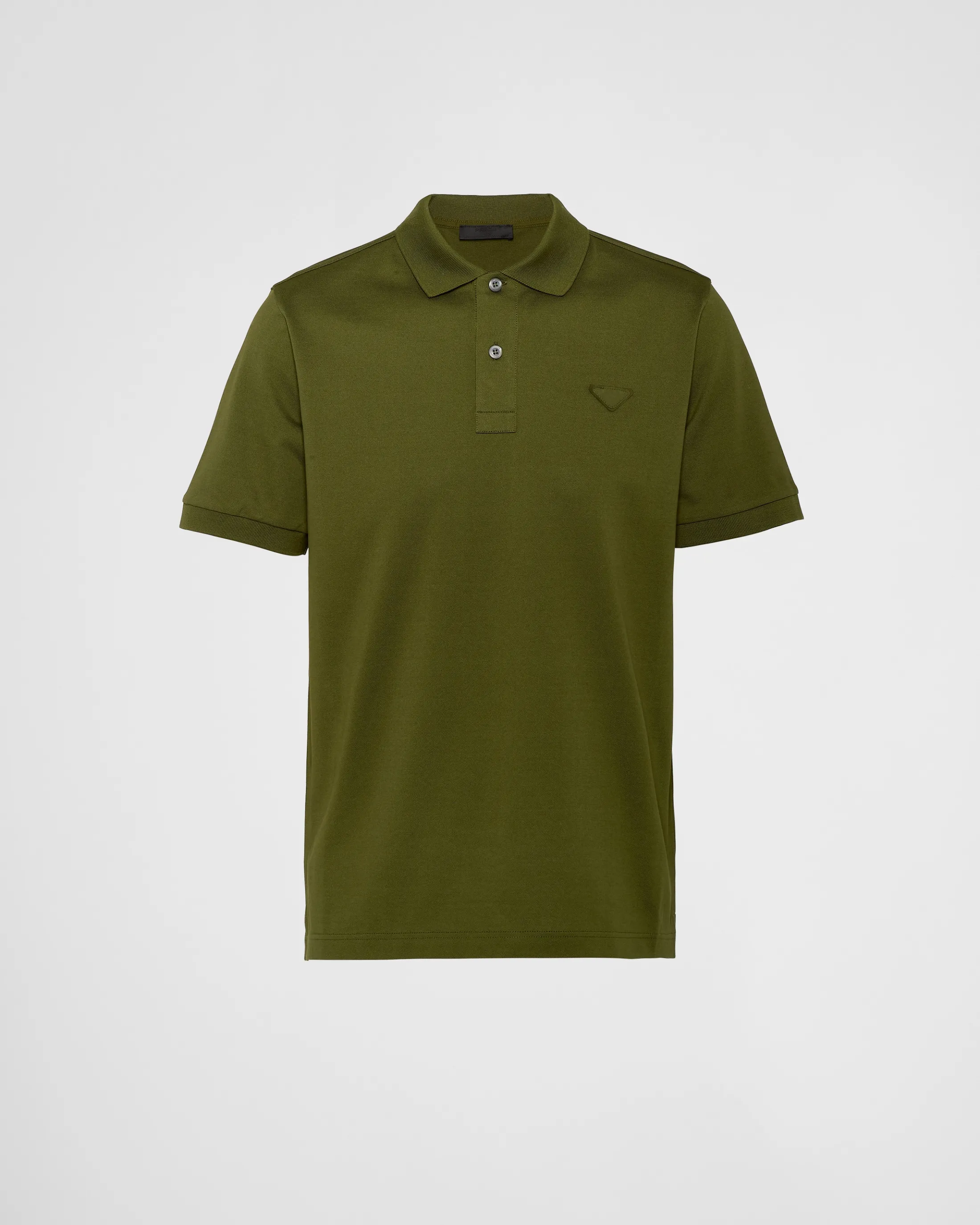 Prada Piqué polo shirt Militarygreen Discount