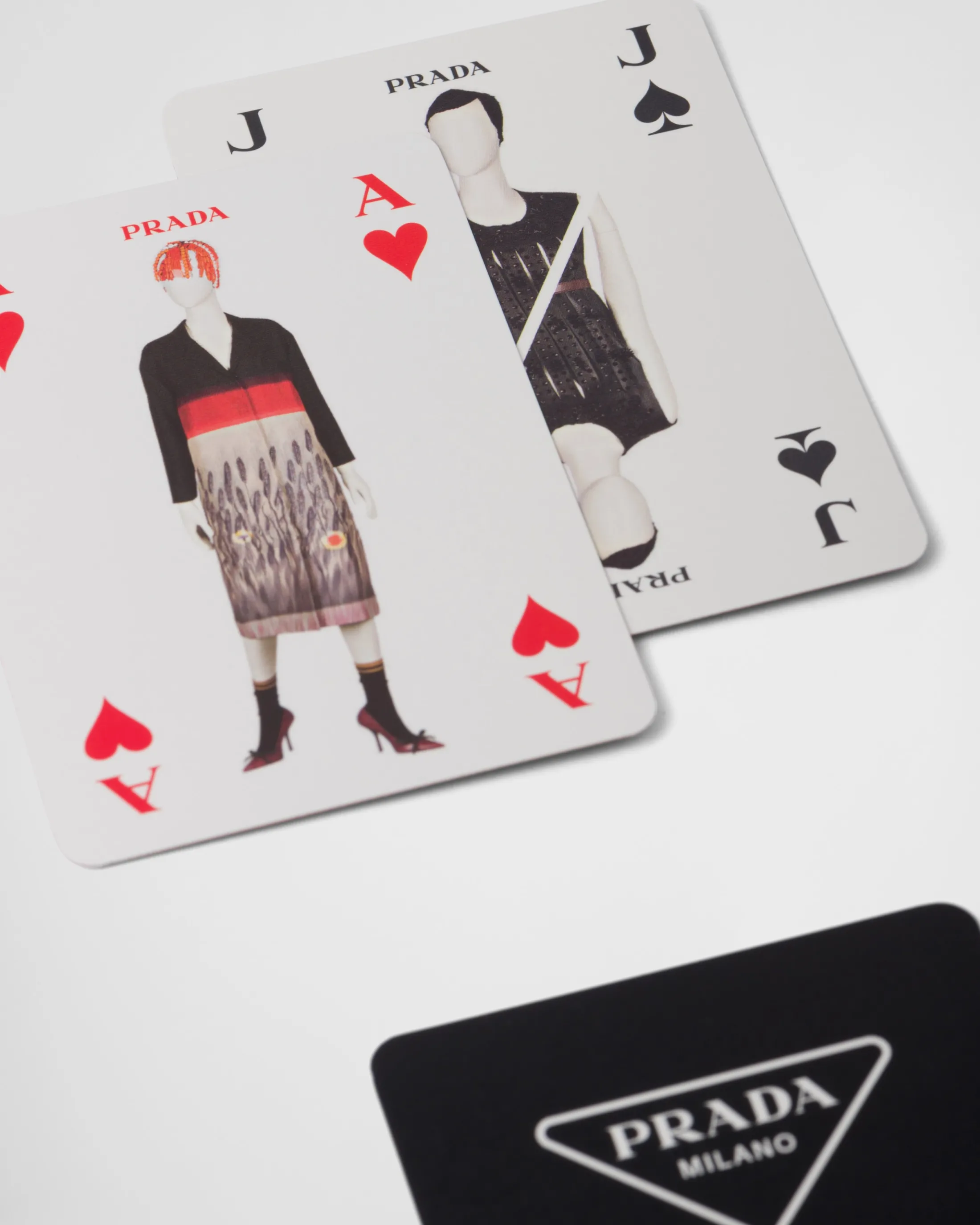 Prada Playing cards with leather case Scarlet Outlet