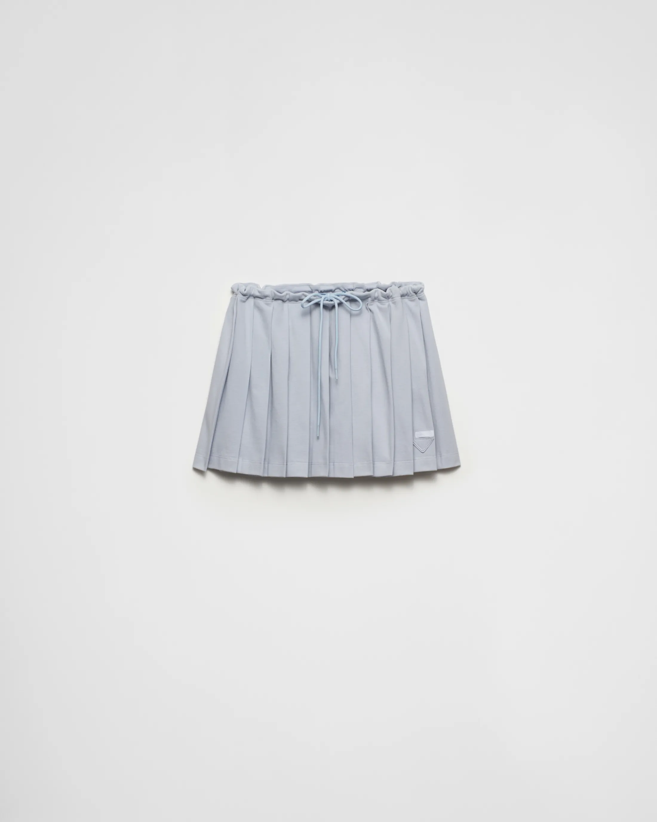 Prada Pleated piqué miniskirt Astro New