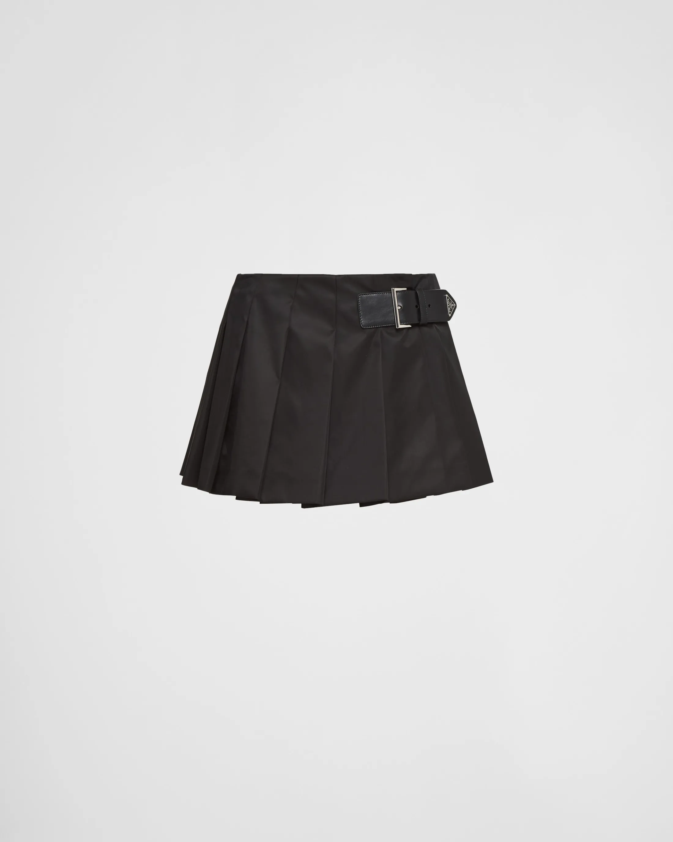 Prada Pleated Re-Nylon miniskirt Black Store