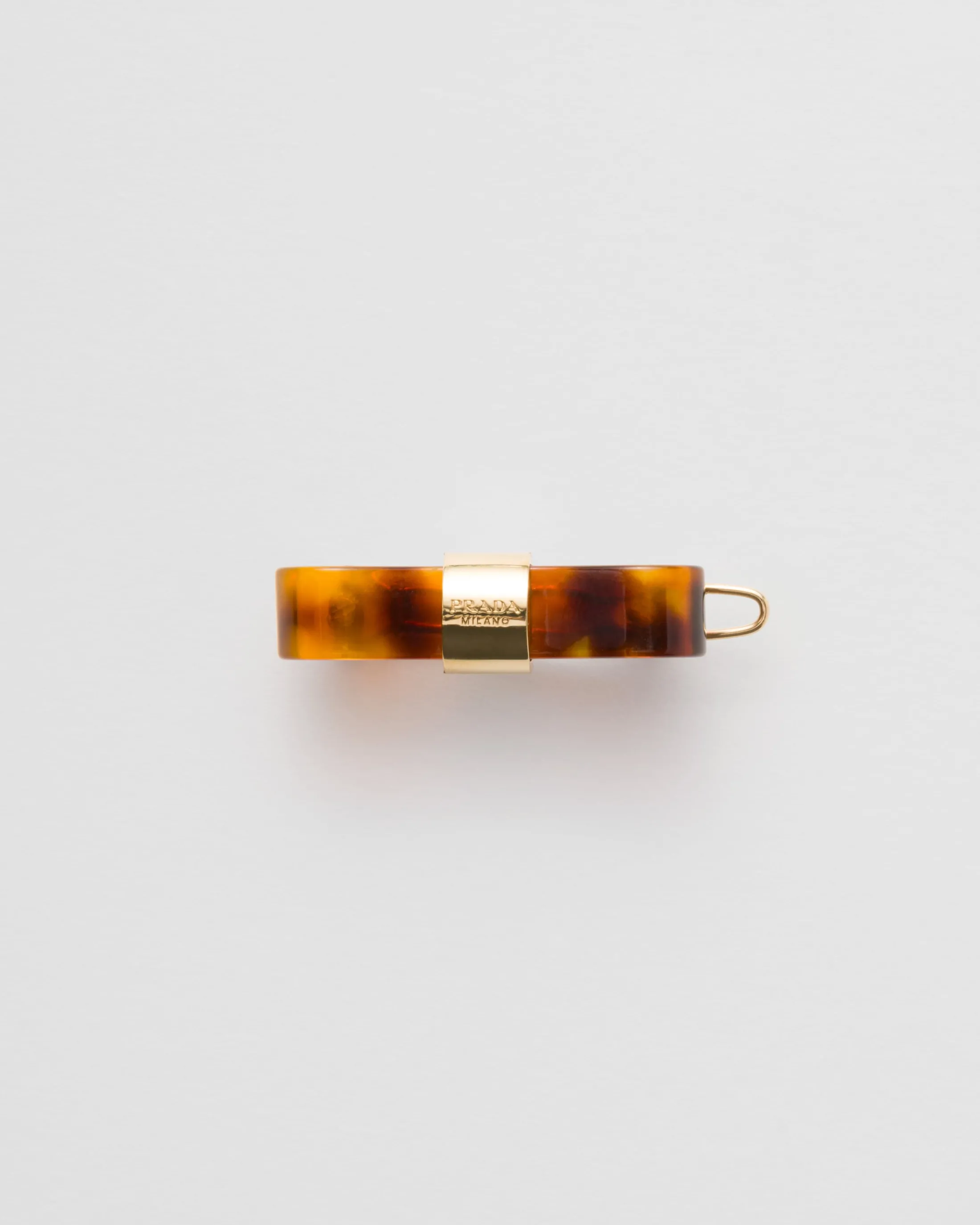 Prada Plex and metal hair clip Honey/tortoiseshell Best Sale