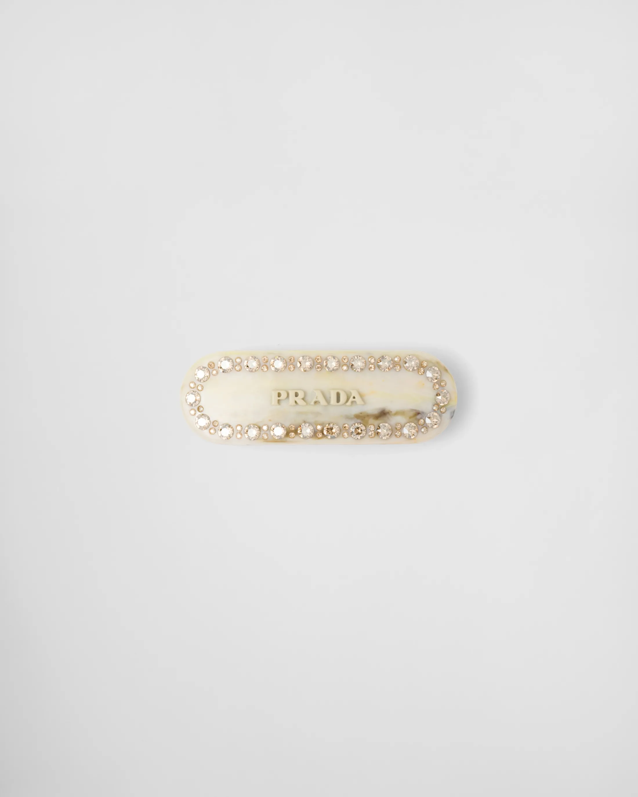 Prada Plex Hair Clip Ivory Online