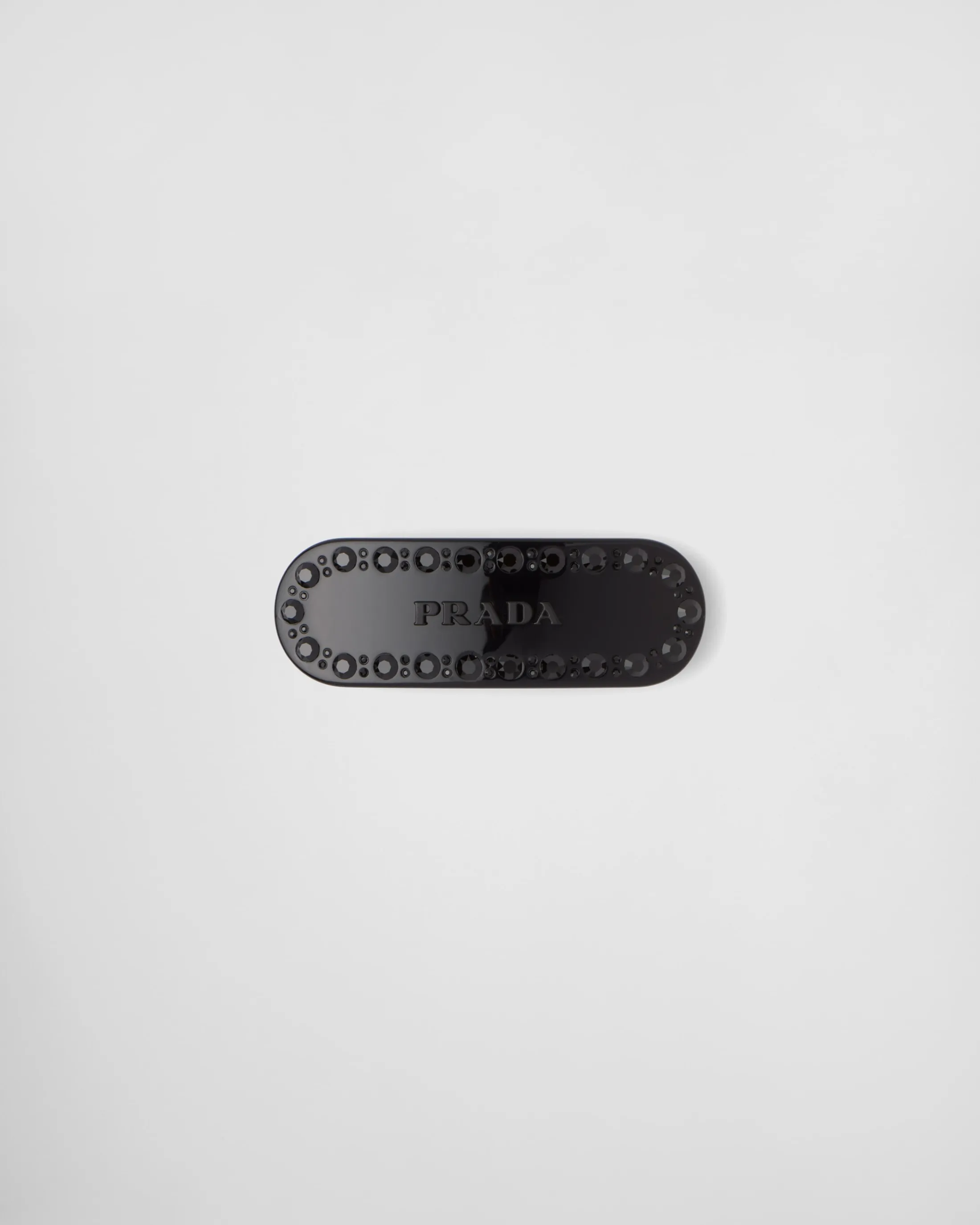 Prada Plex Hair Clip Black Sale