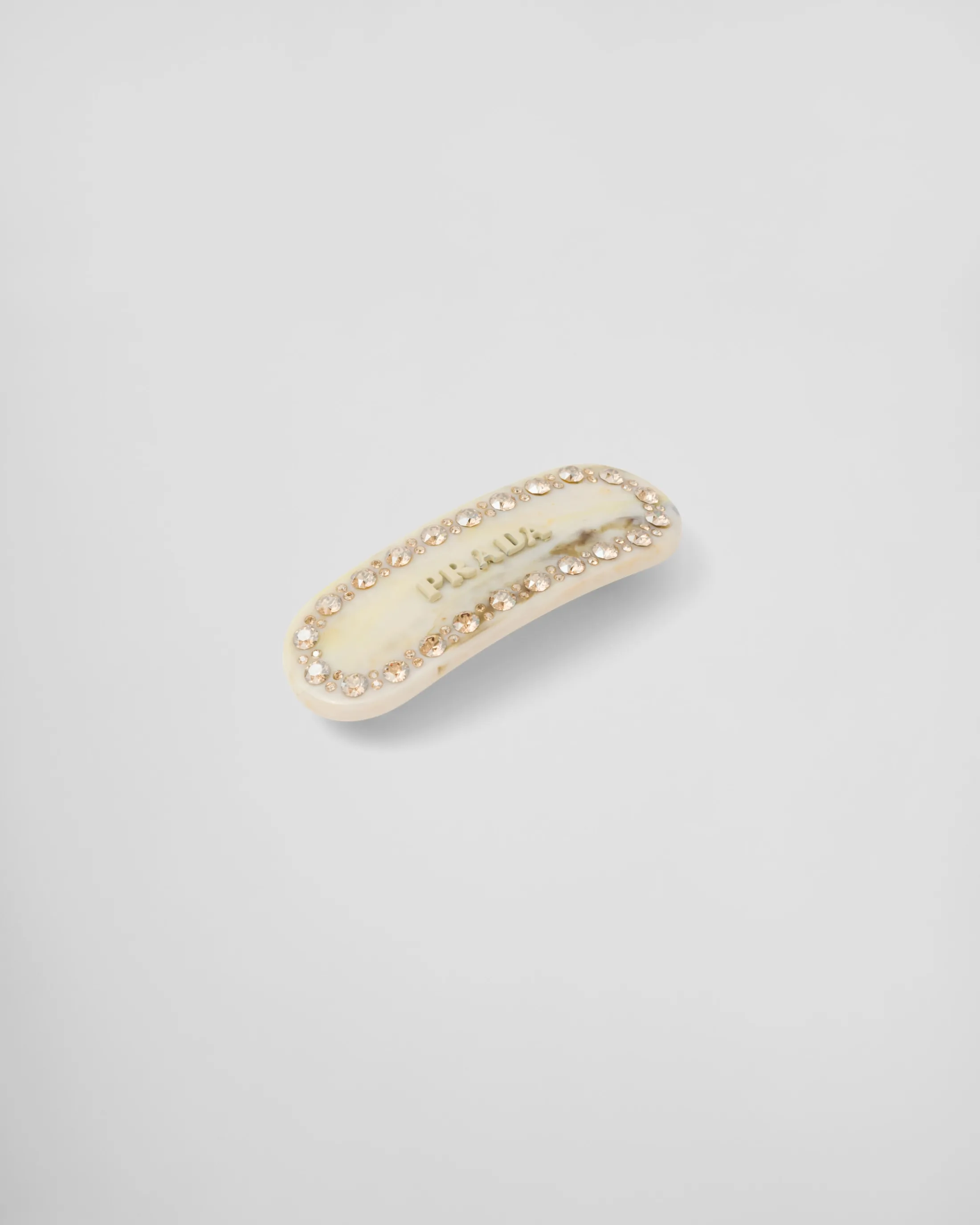 Prada Plex Hair Clip Ivory Online