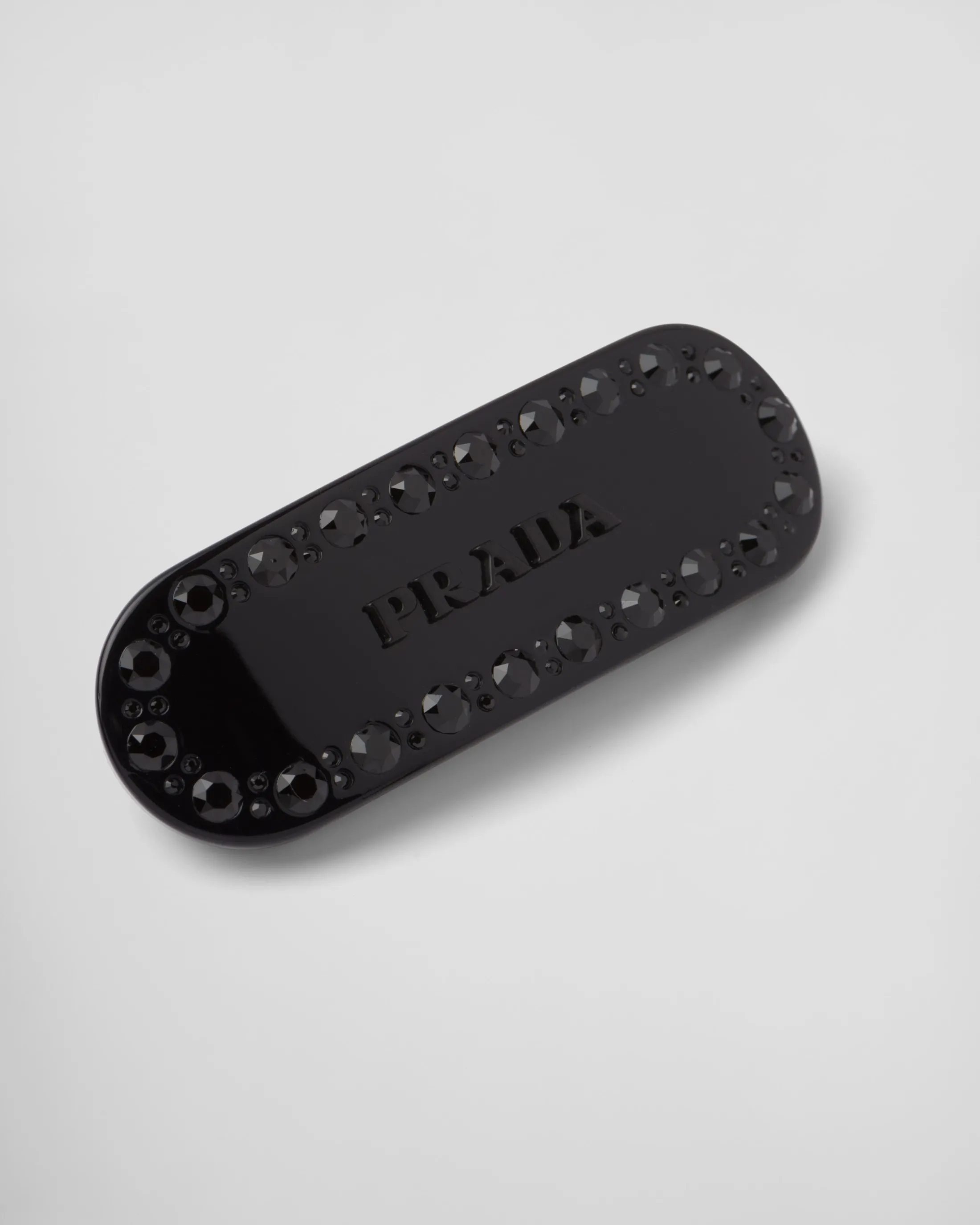 Prada Plex Hair Clip Black Sale