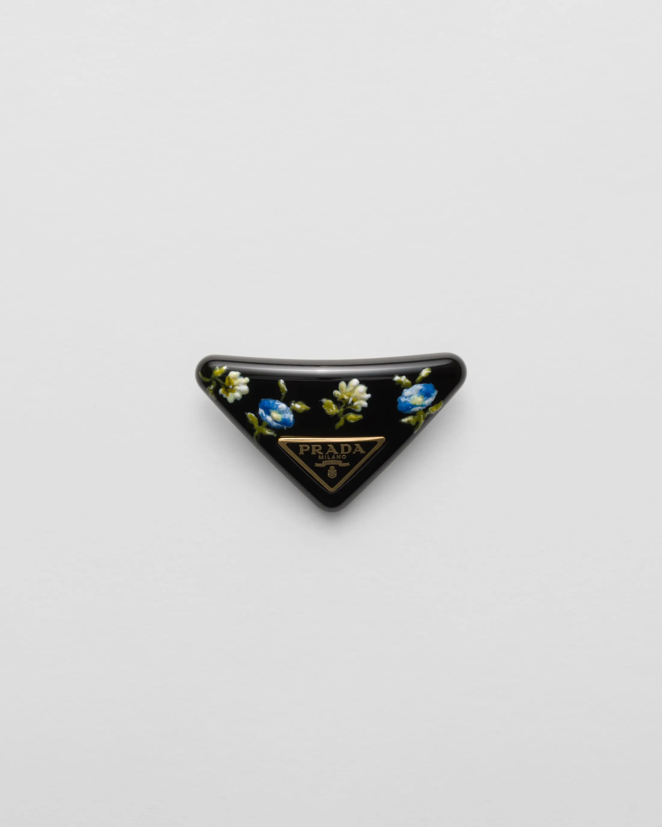 Prada Plexiglas and metal hair clip Black/lightblue Online