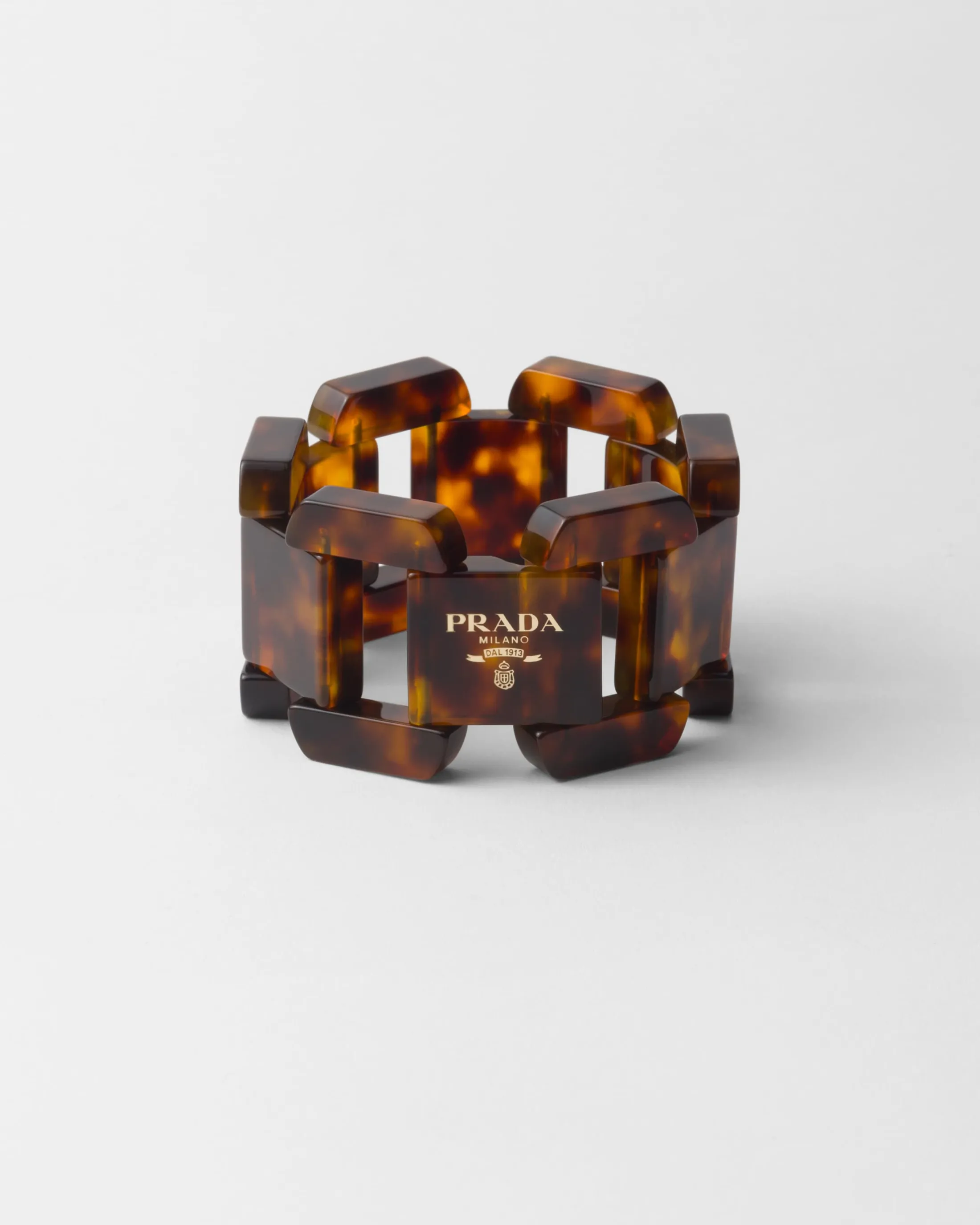 Prada Plexiglas bracelet Honey/tortoiseshell Fashion