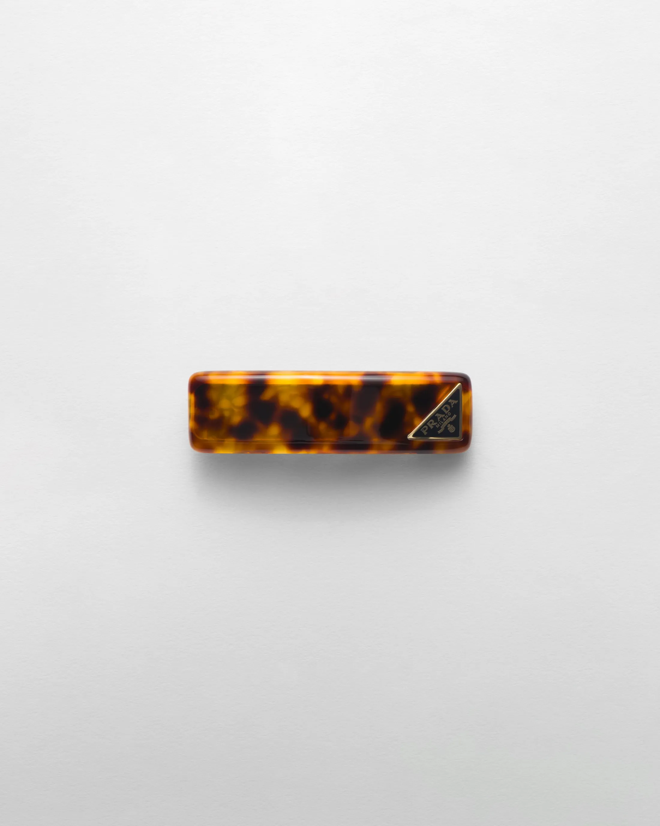 Prada Plexiglas hair clip Honey/tortoiseshell Cheap