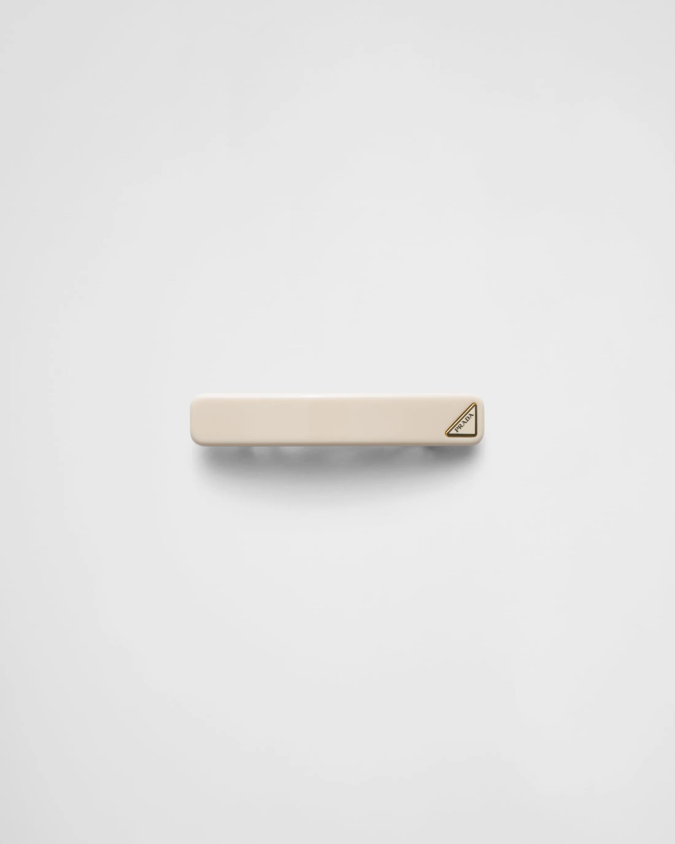 Prada Plexiglas hair clip Ivory Store