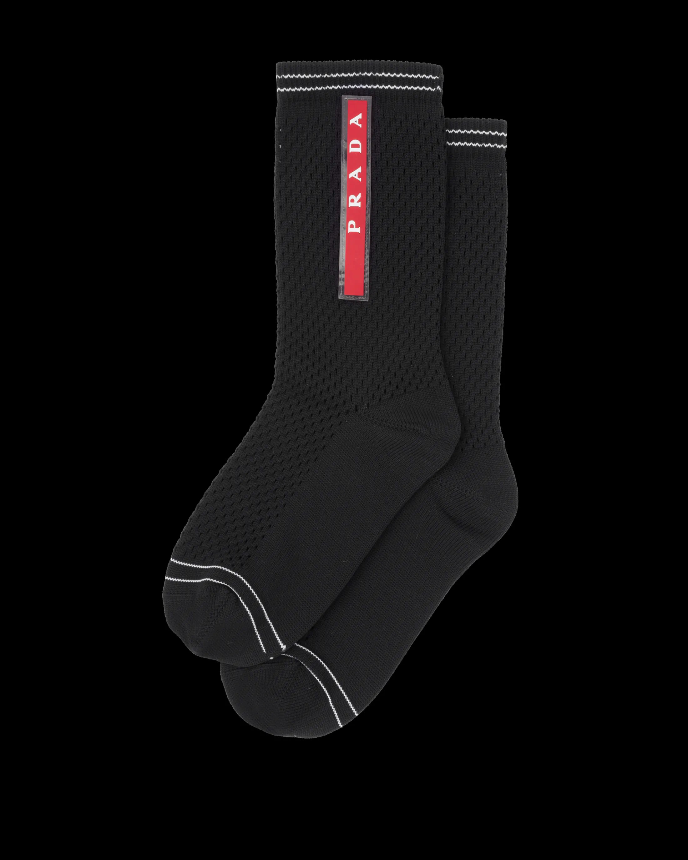 Prada Polyester socks Black Outlet