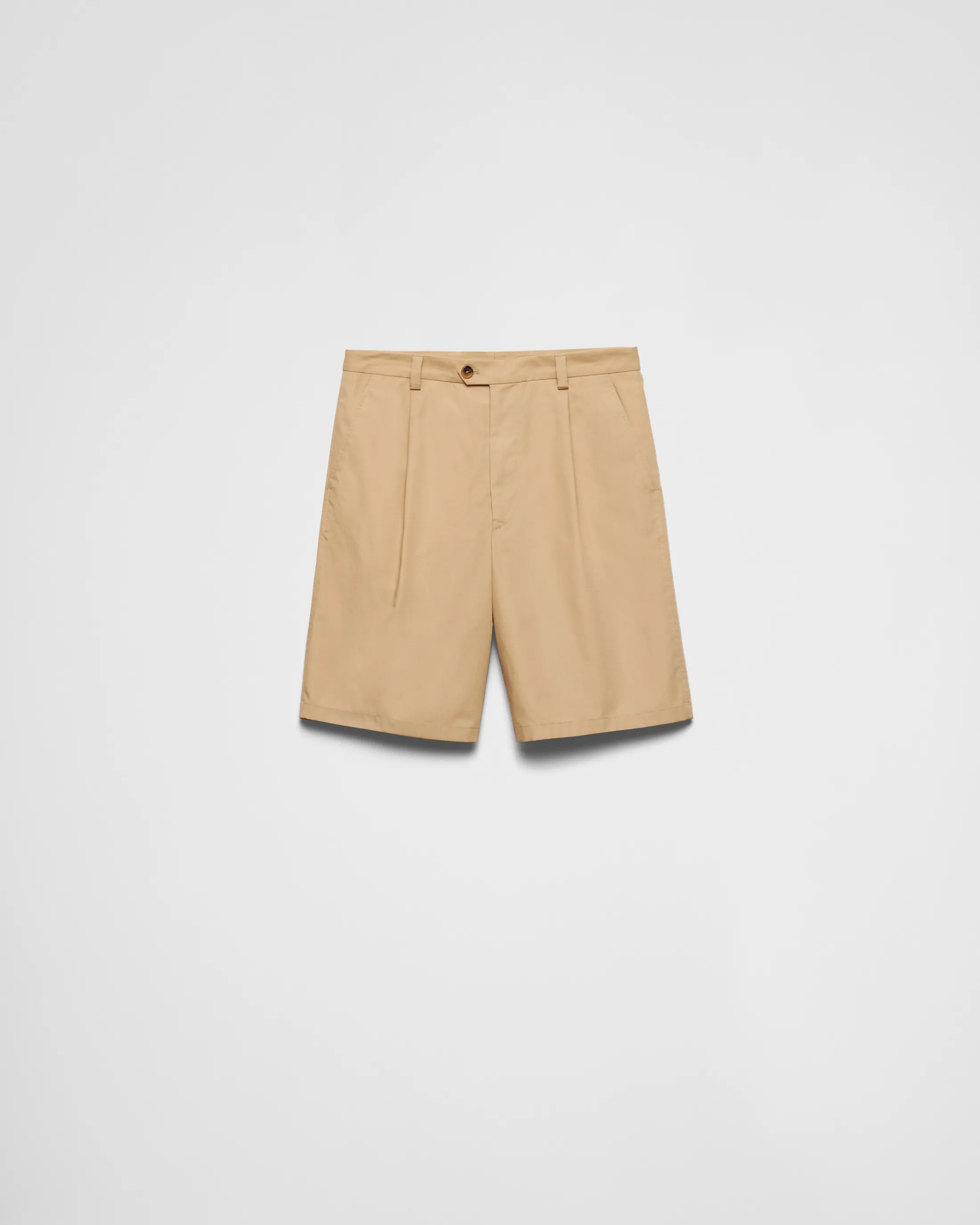 Prada Poplin Bermudas Desertbeige Best