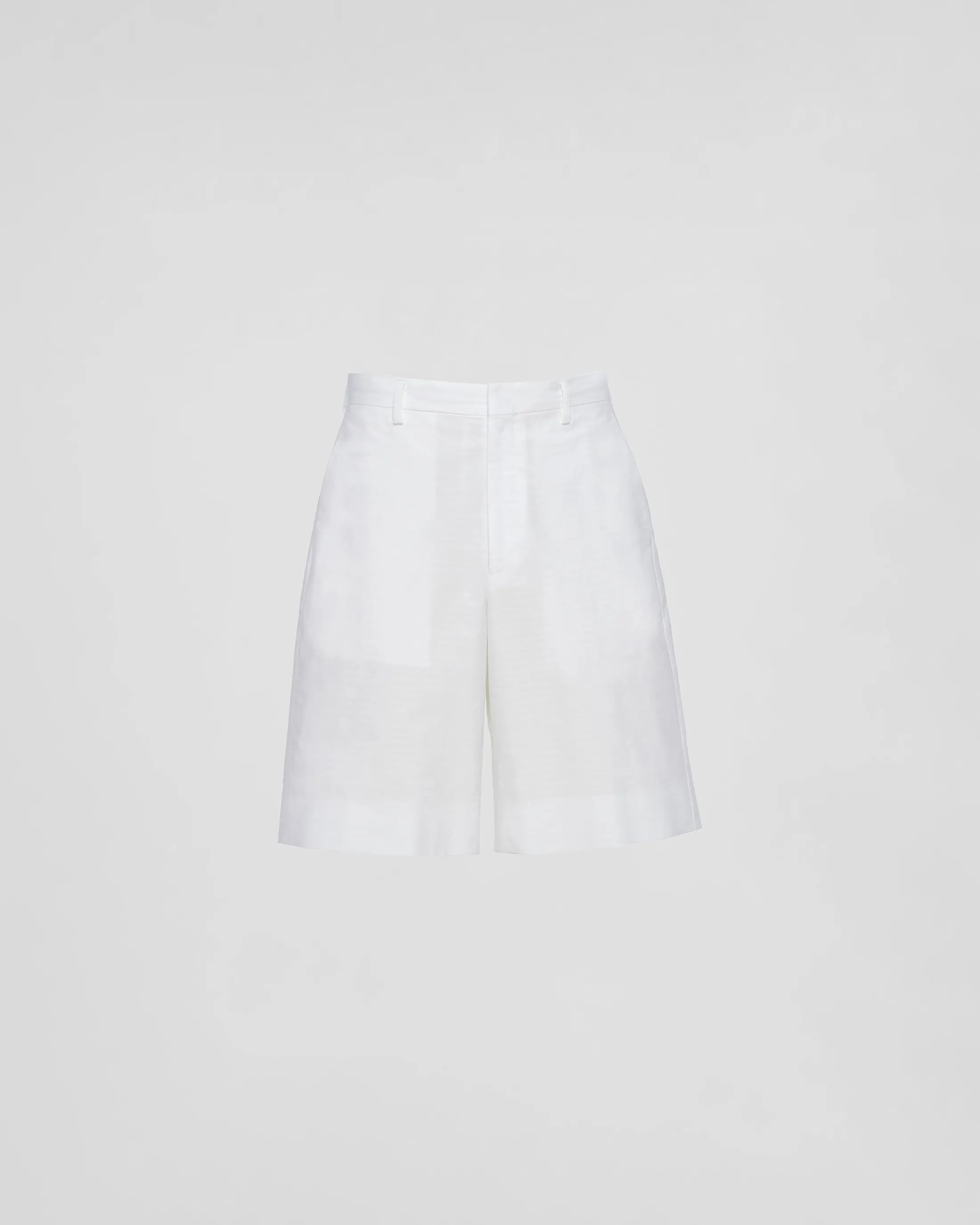 Prada Poplin Bermudas White Fashion