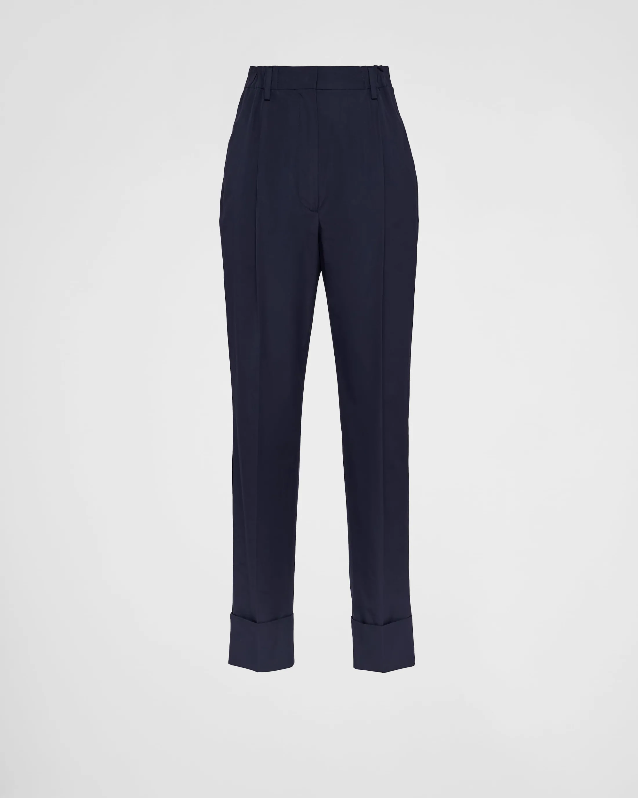 Prada Poplin pants Navy Best Sale