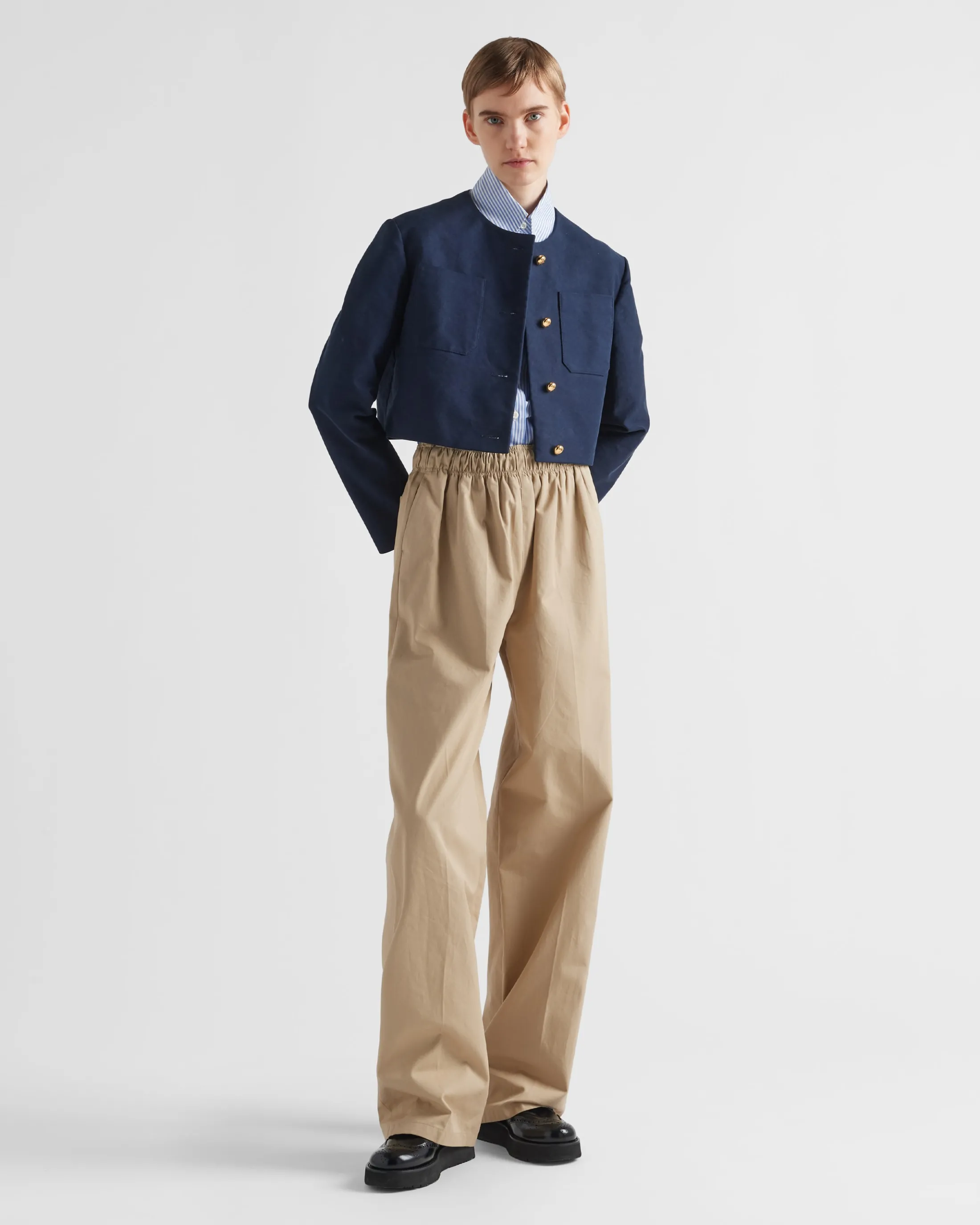 Prada Poplin pants Cord Best Sale