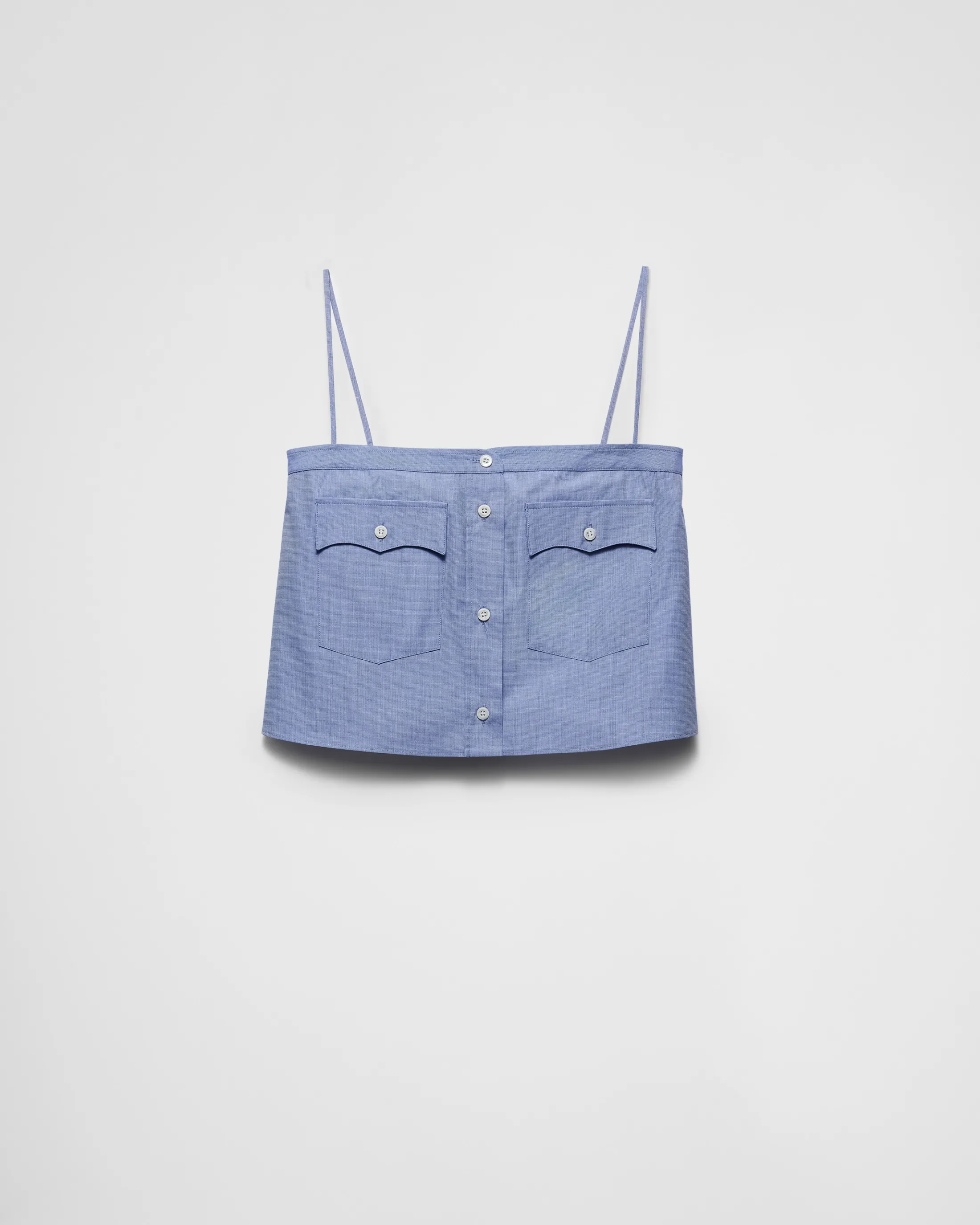 Prada Poplin top Sapphireblue Best