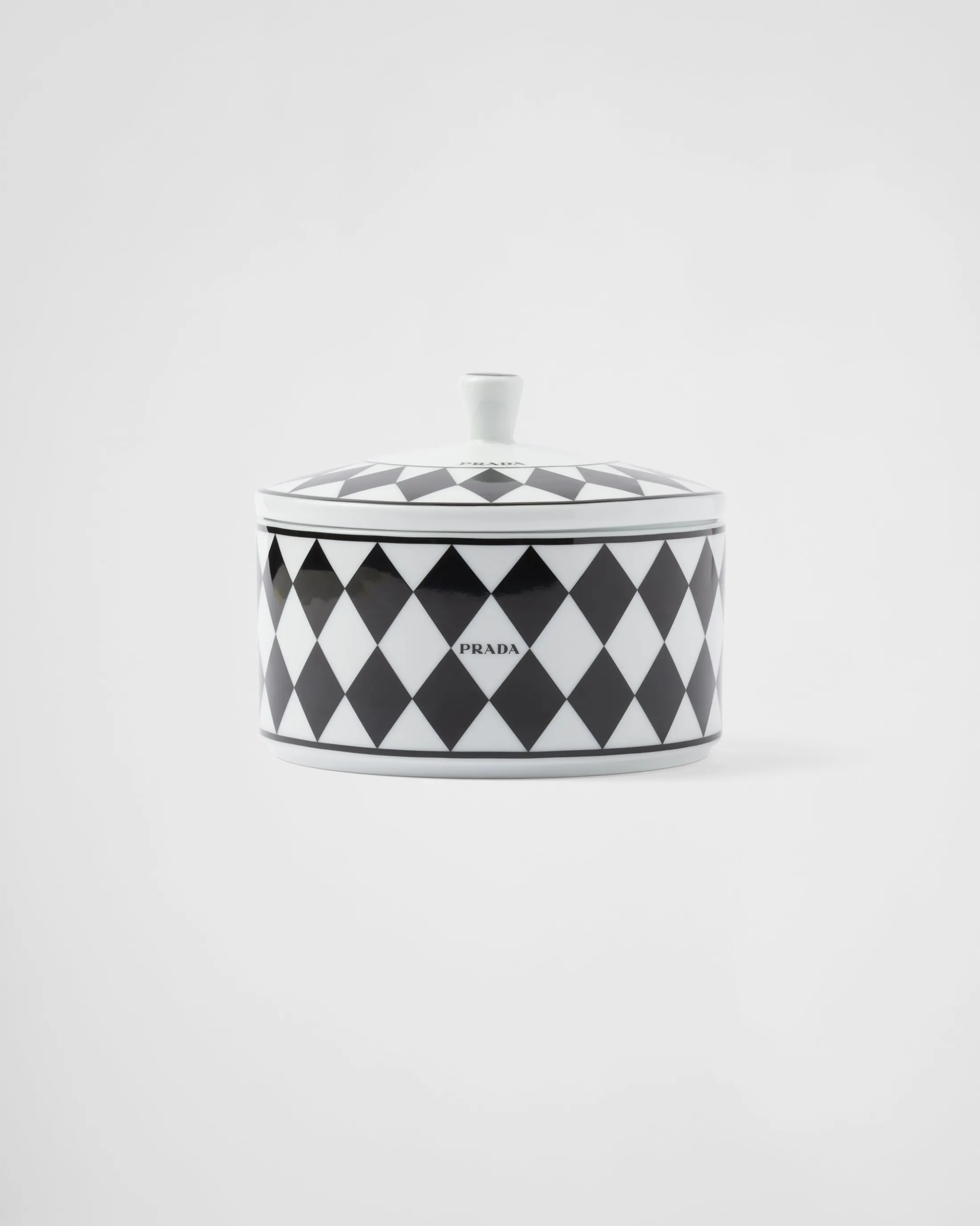 Prada Porcelain box - Checkerboard White/black Store