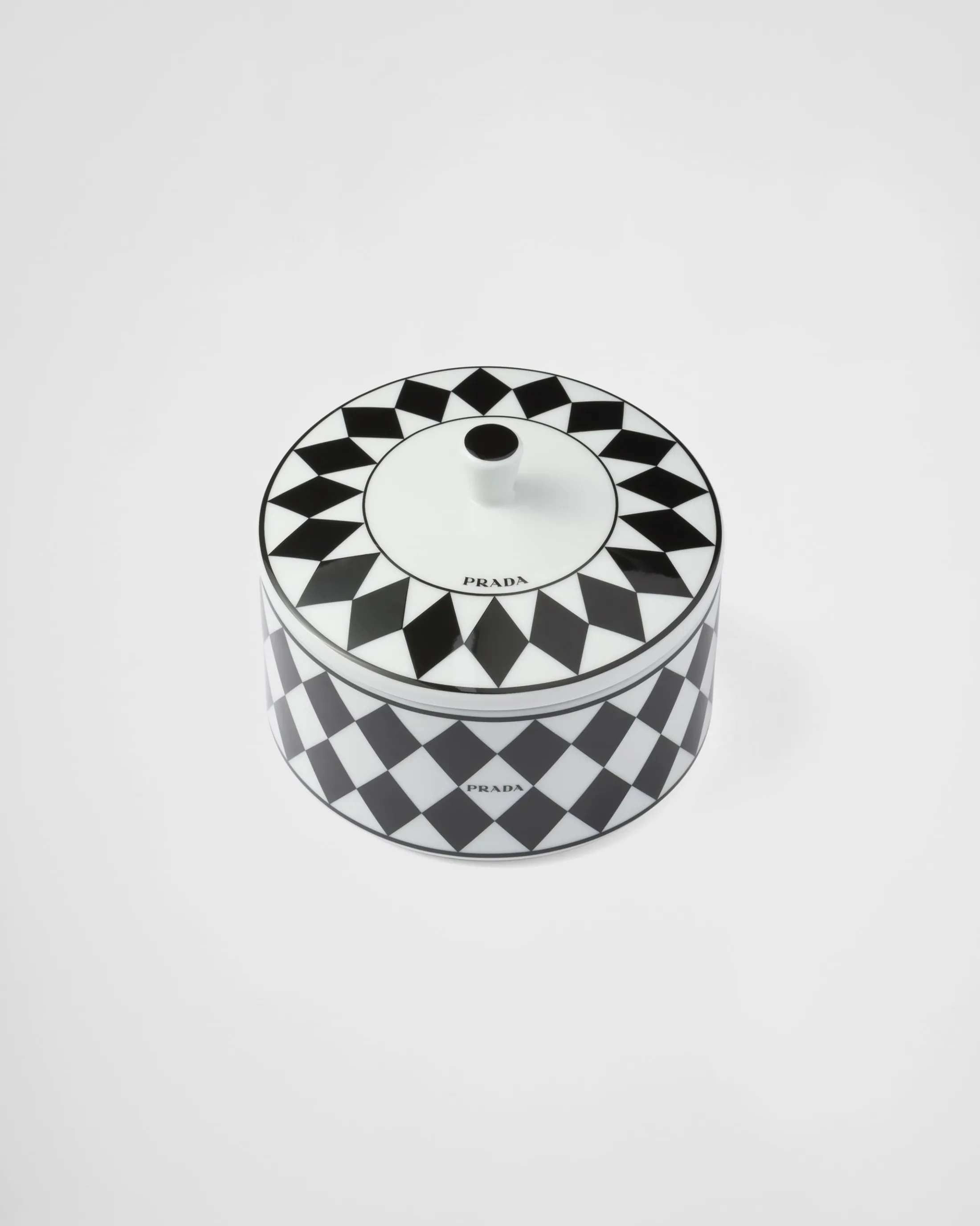 Prada Porcelain box - Checkerboard White/black Store