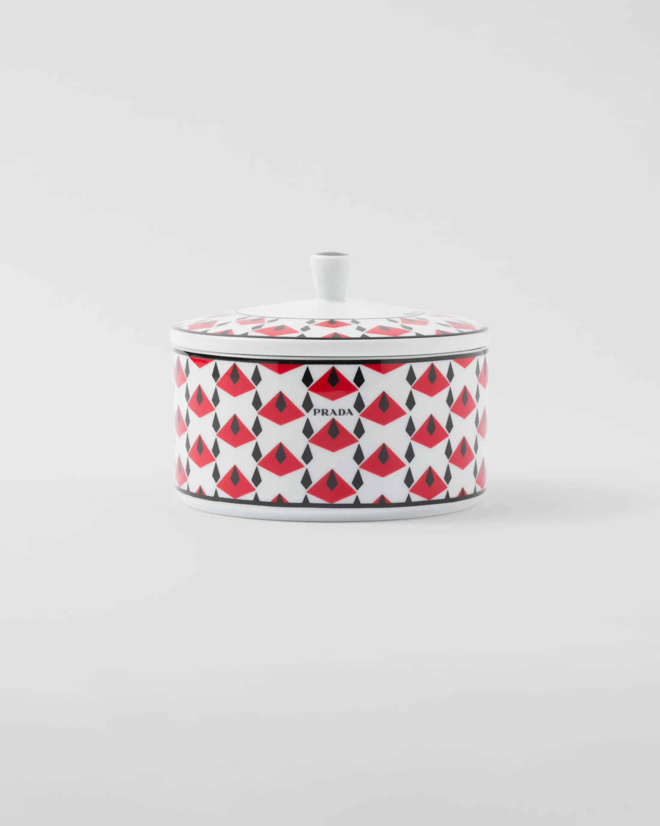 Prada Porcelain box - Vienna Red Black/red Best Sale