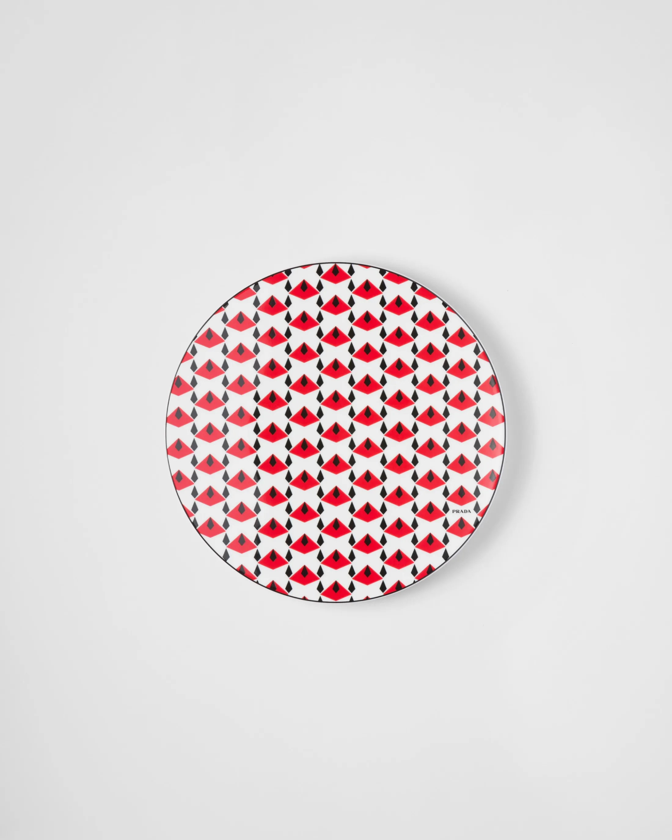 Prada Porcelain charger plate - Vienna Red Black/red Store