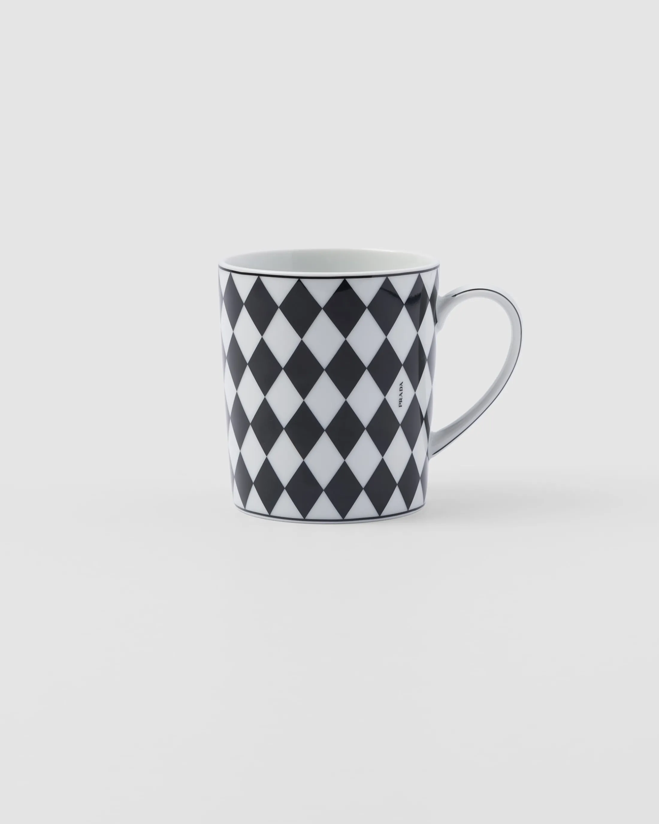 Prada Porcelain mug - Checkerboard White/black Cheap