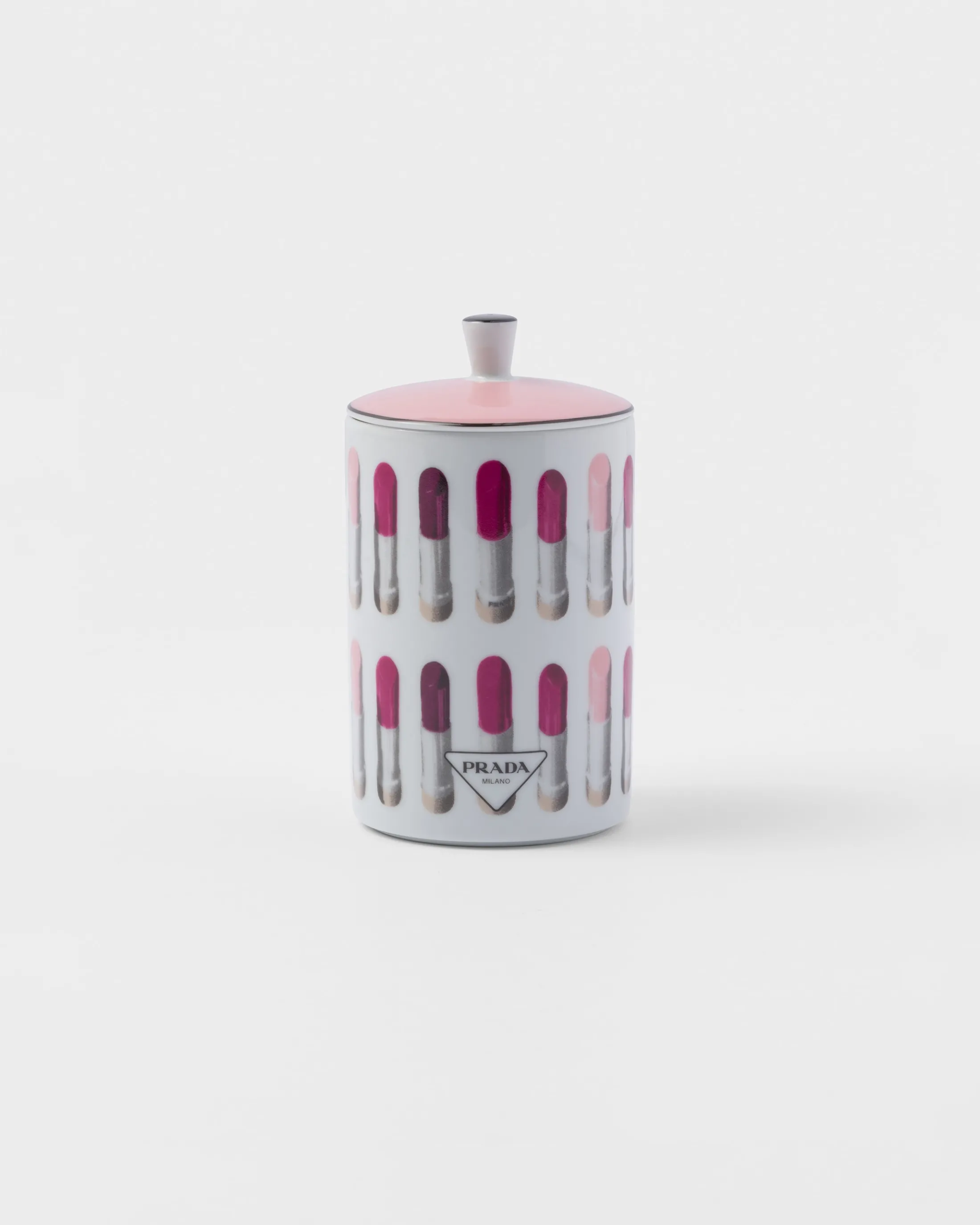 Prada Porcelain scented candle - Lipstick Style White/palepink Online