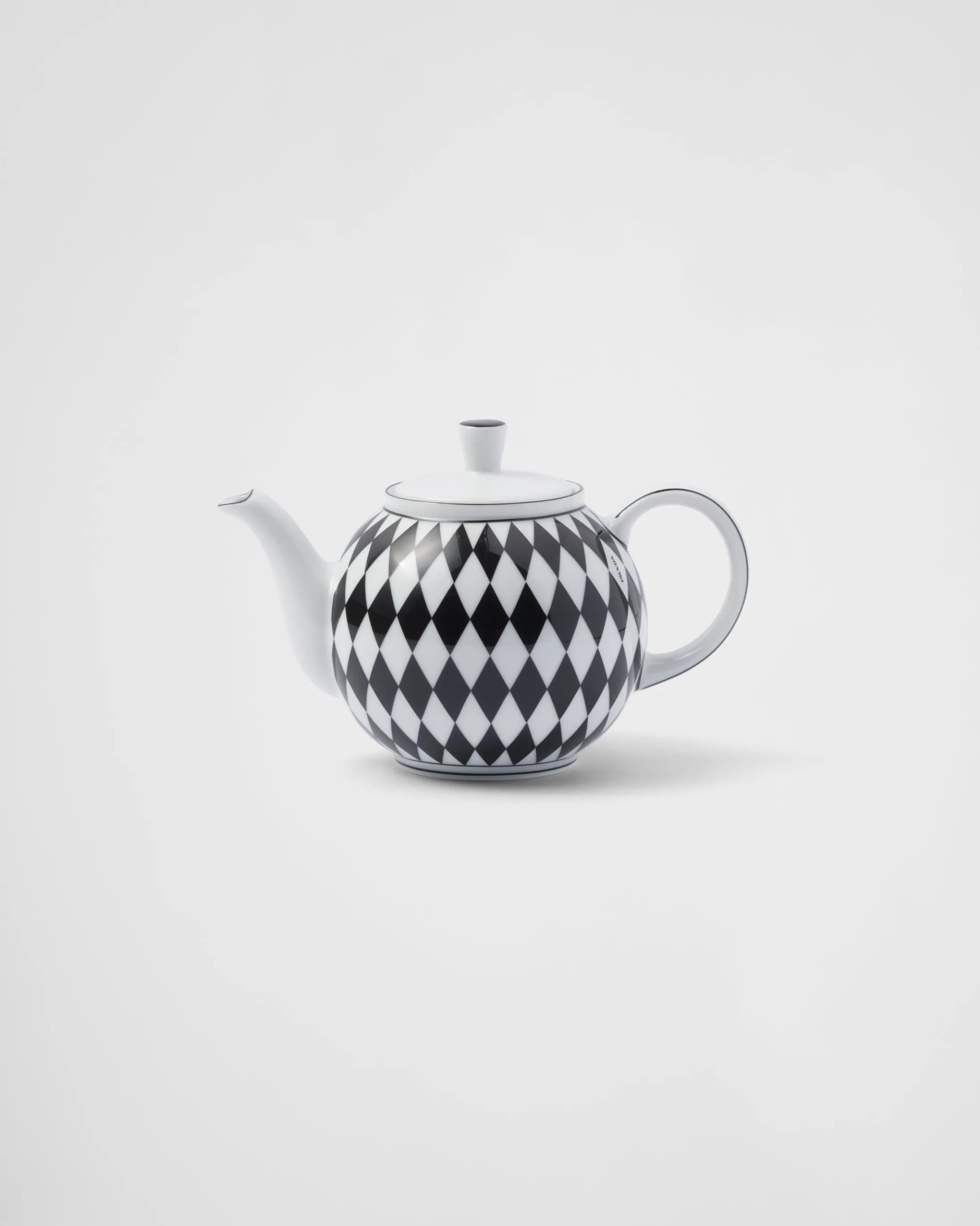 Prada Porcelain teapot - Checkerboard White/black Discount