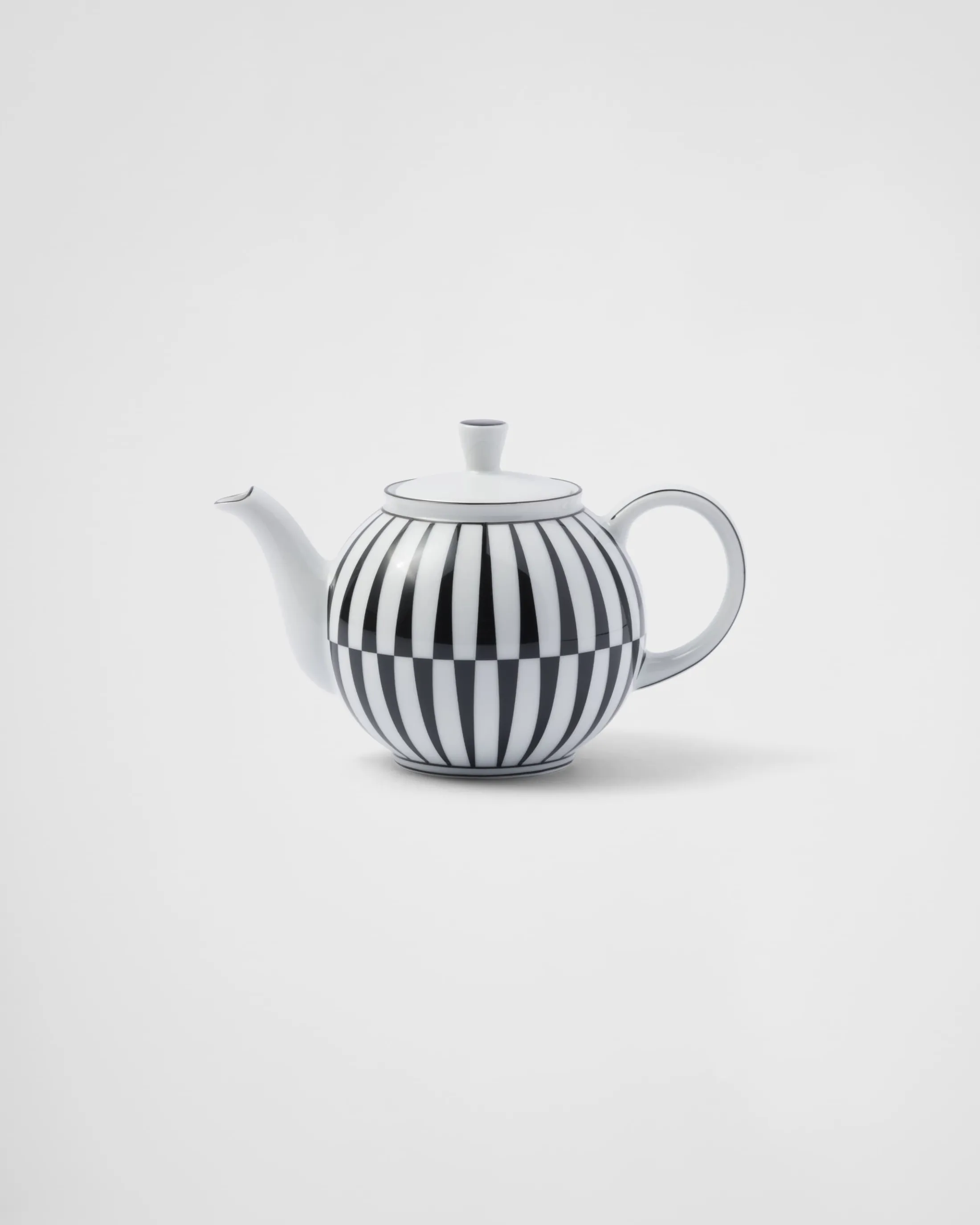 Prada Porcelain teapot - Stripes White/black Cheap