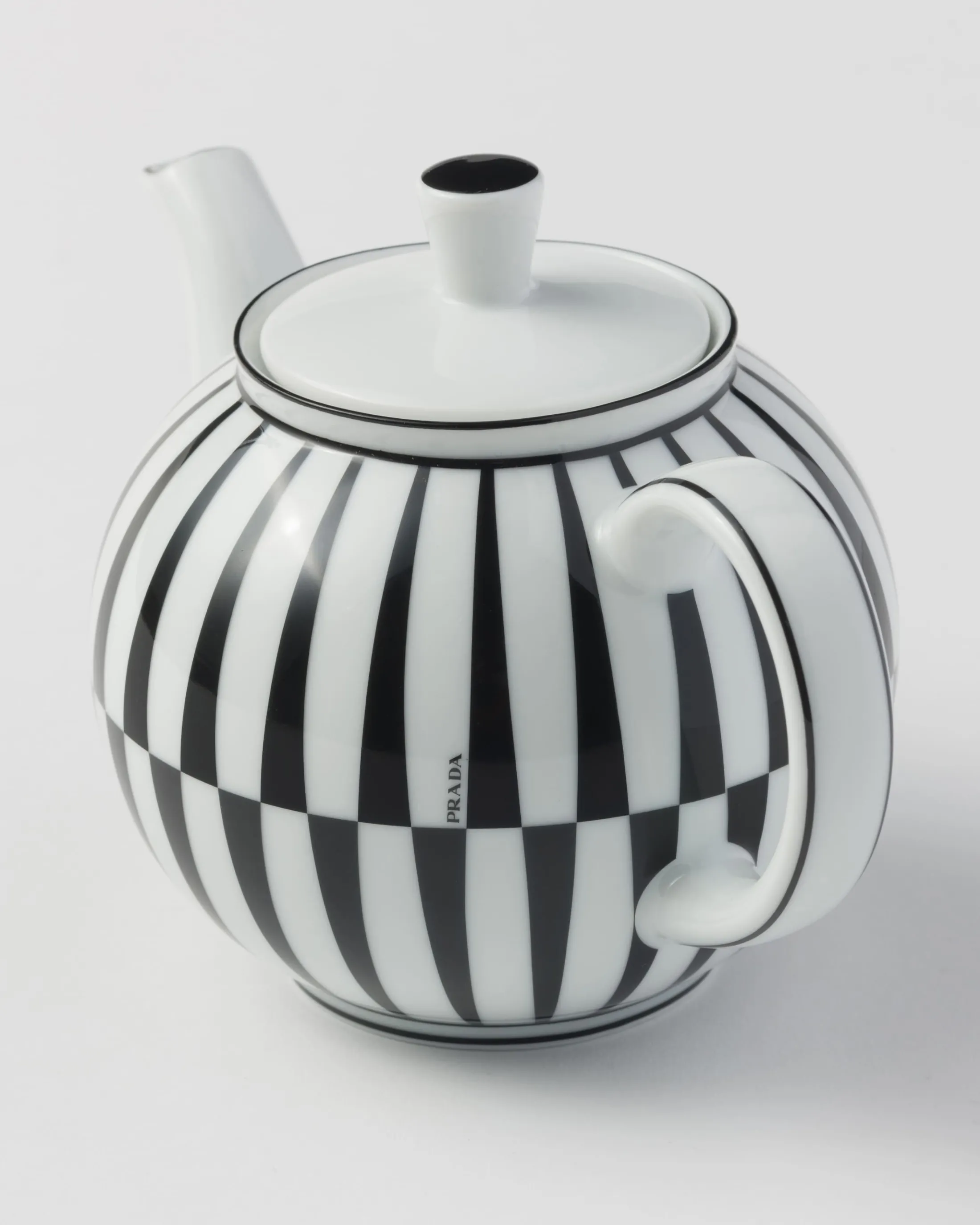 Prada Porcelain teapot - Stripes White/black Cheap