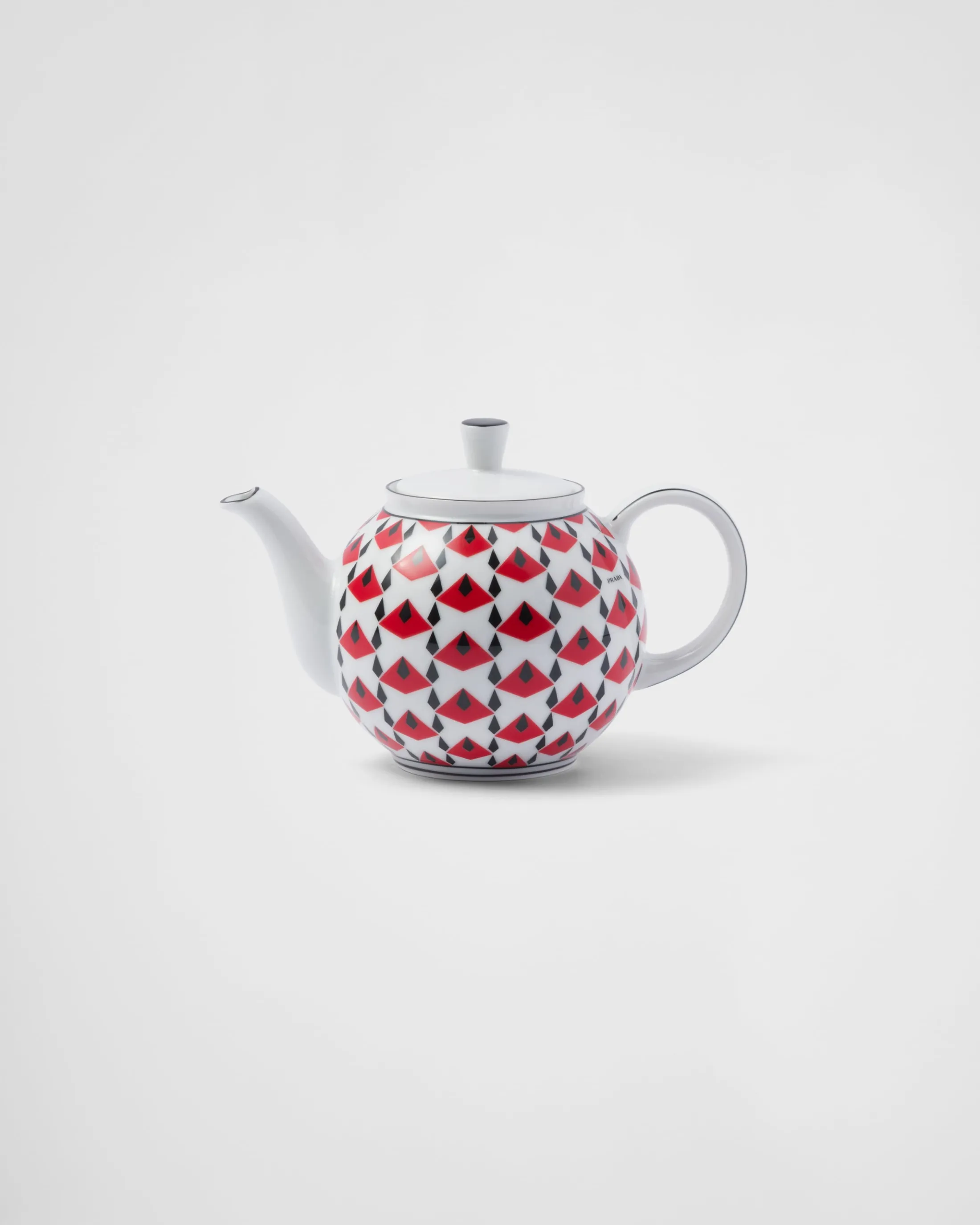 Prada Porcelain teapot - Vienna Red Black/red Online