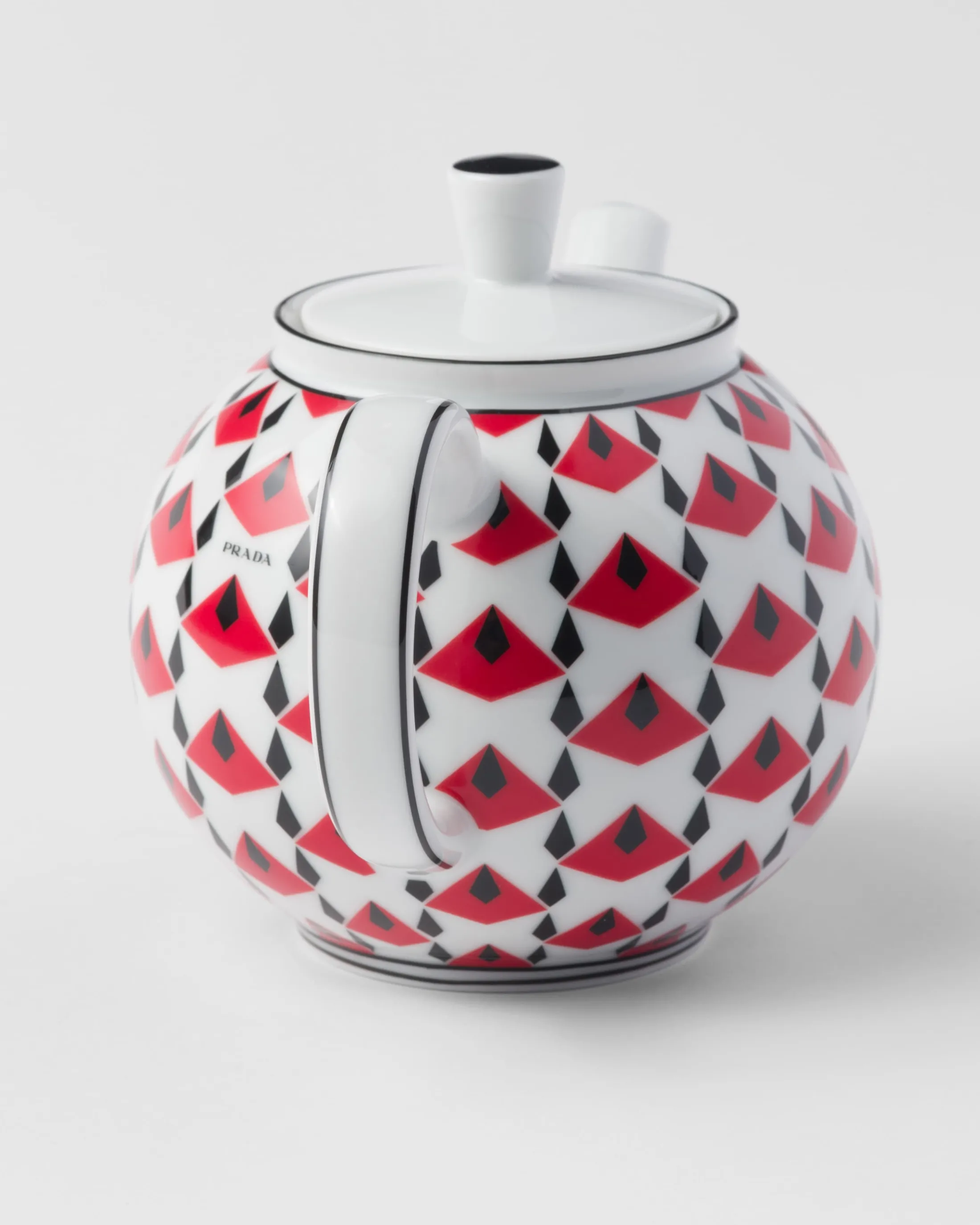 Prada Porcelain teapot - Vienna Red Black/red Online