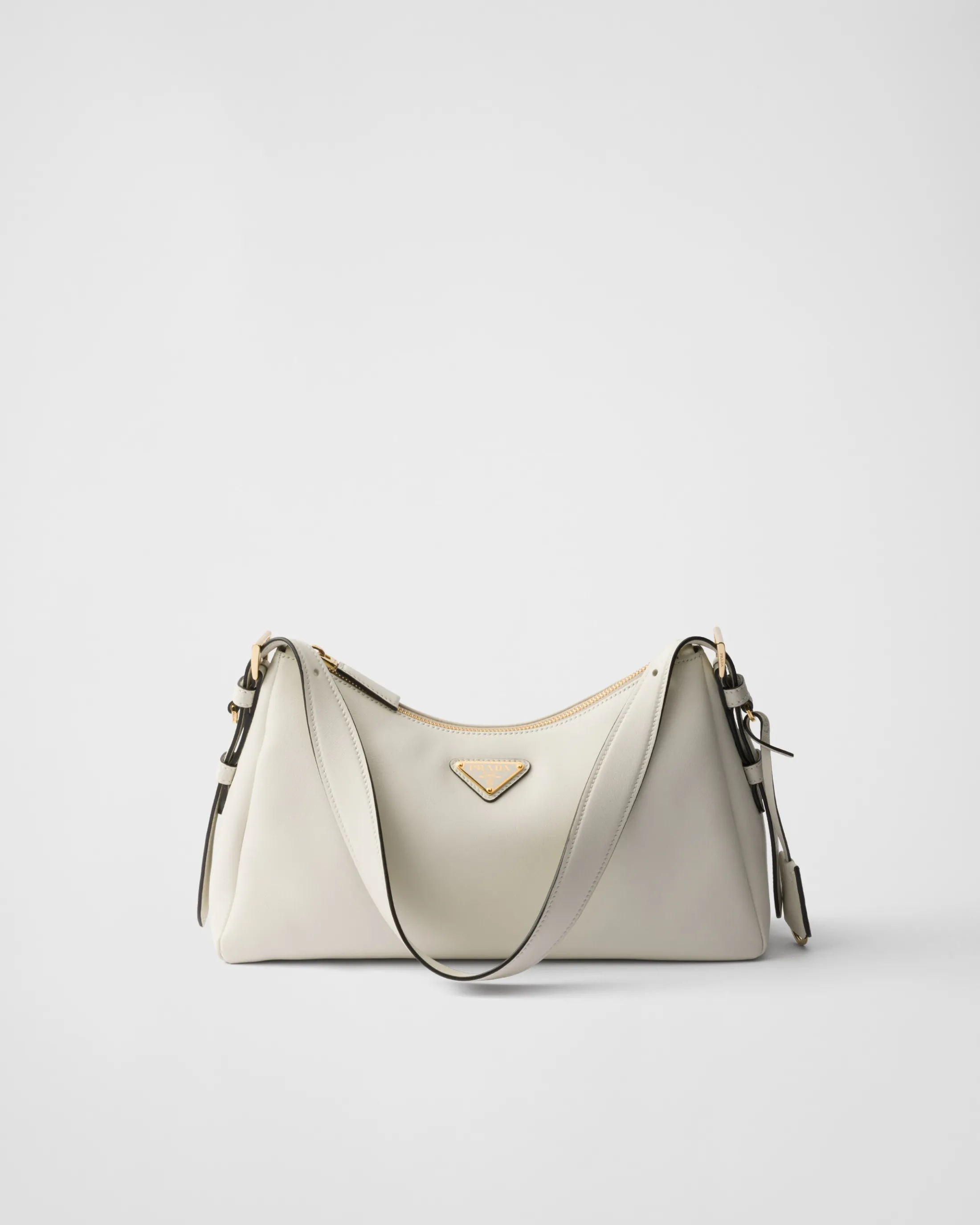 Prada Aimée medium leather shoulder bag White Outlet