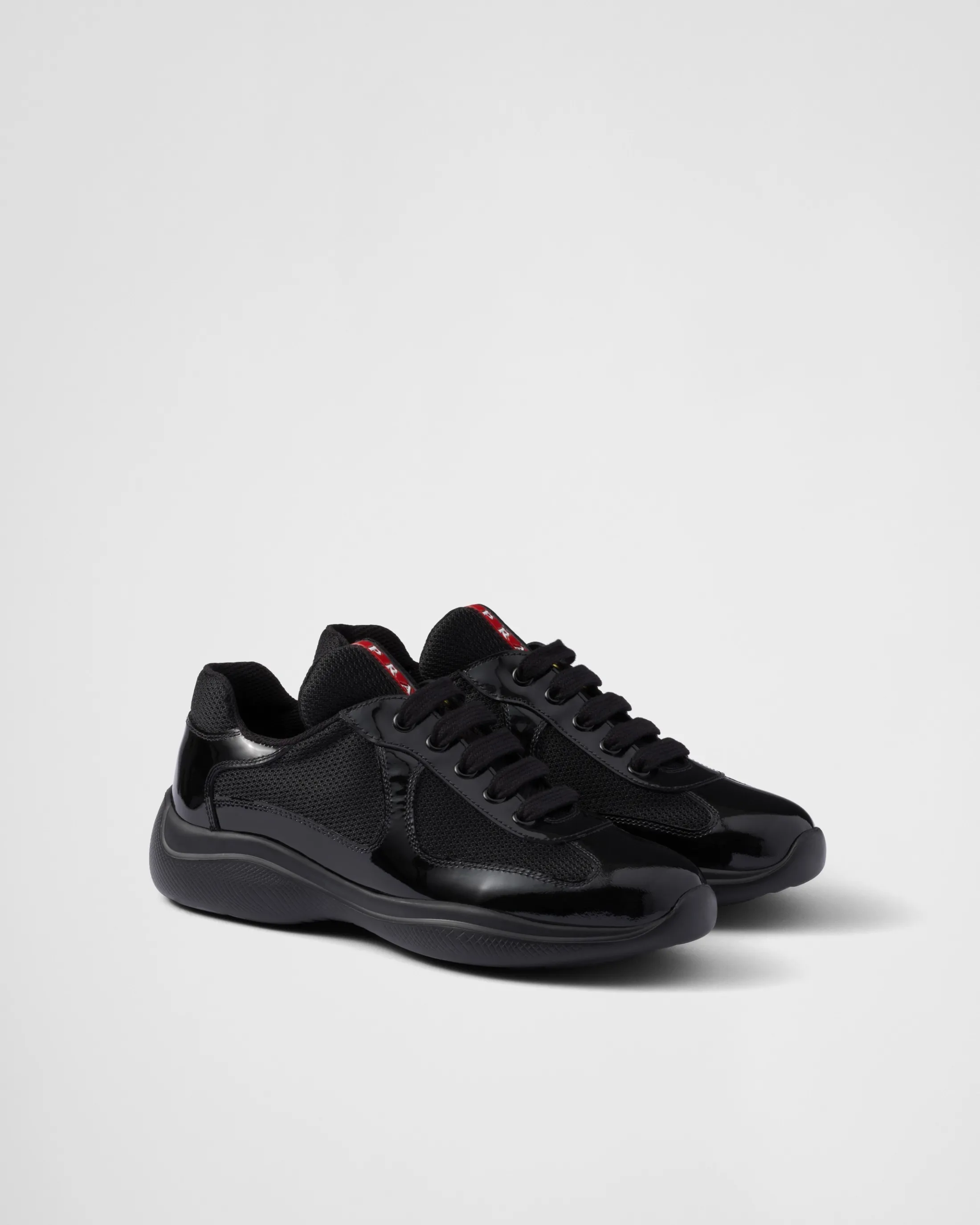 Prada America's Cup biker fabric sneakers Black Sale