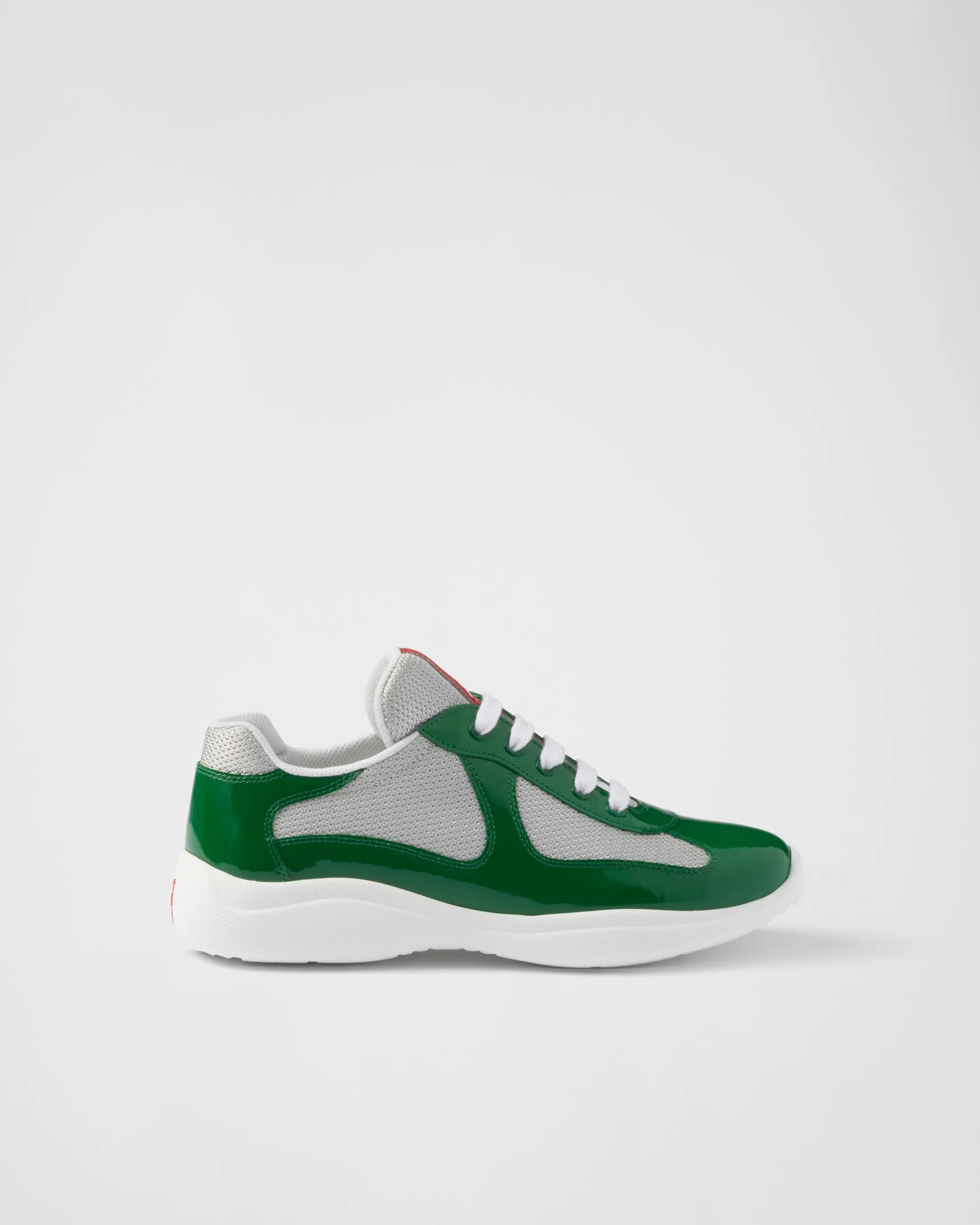 Prada America's Cup biker fabric sneakers Green Store