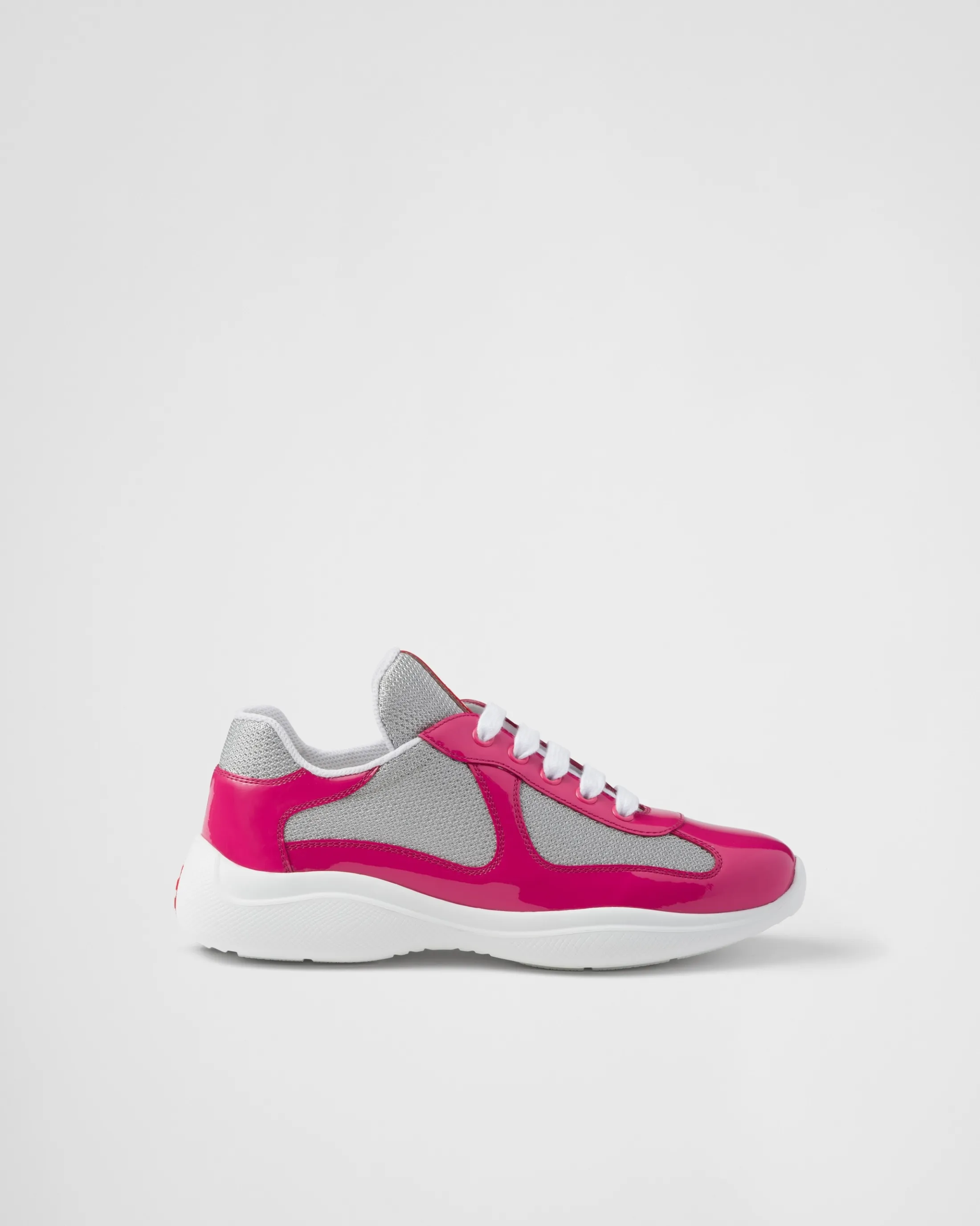 Prada America's Cup biker fabric sneakers Peonypink Shop