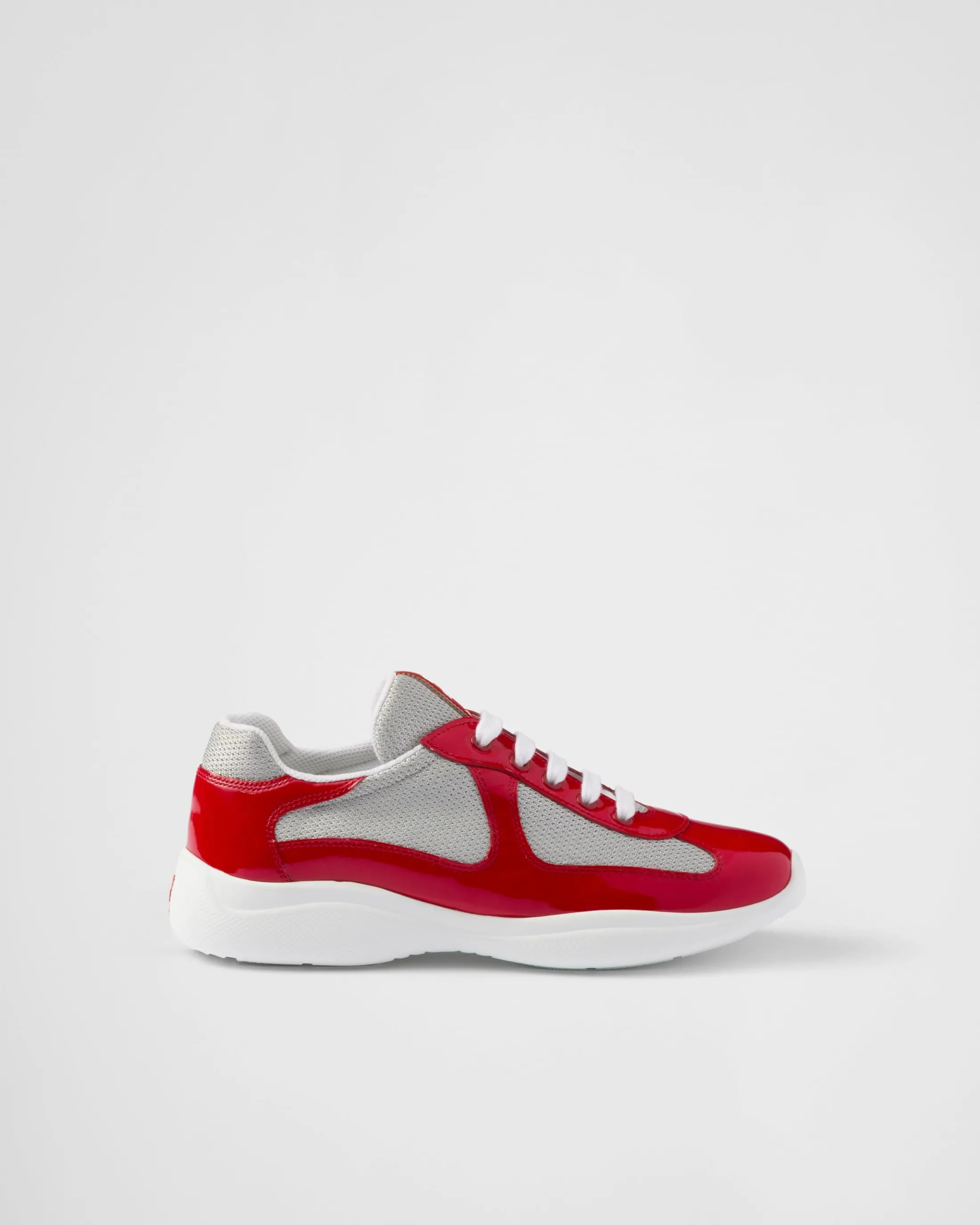 Prada America's Cup biker fabric sneakers Red Best