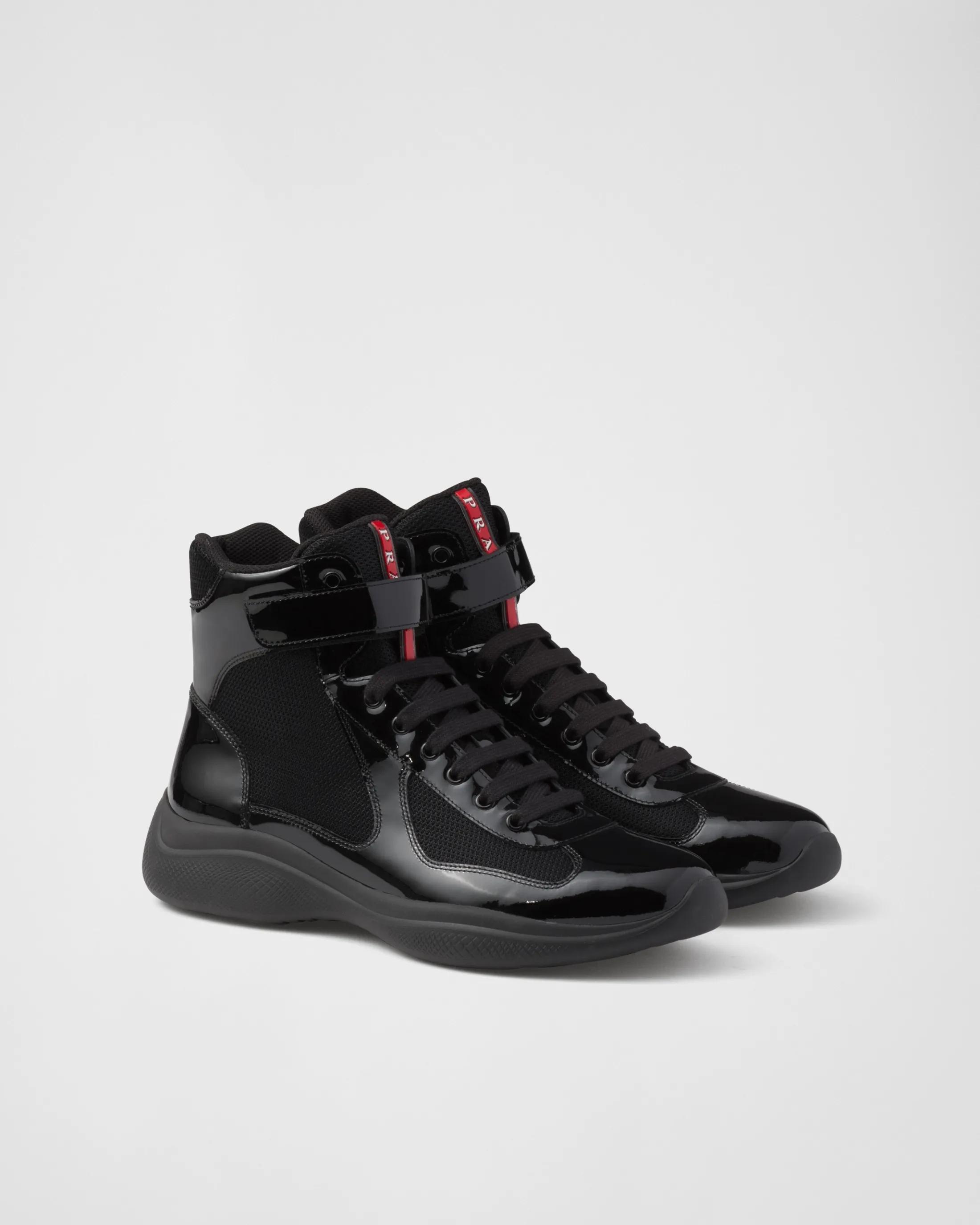 Prada America’s Cup high-top sneakers Black Sale