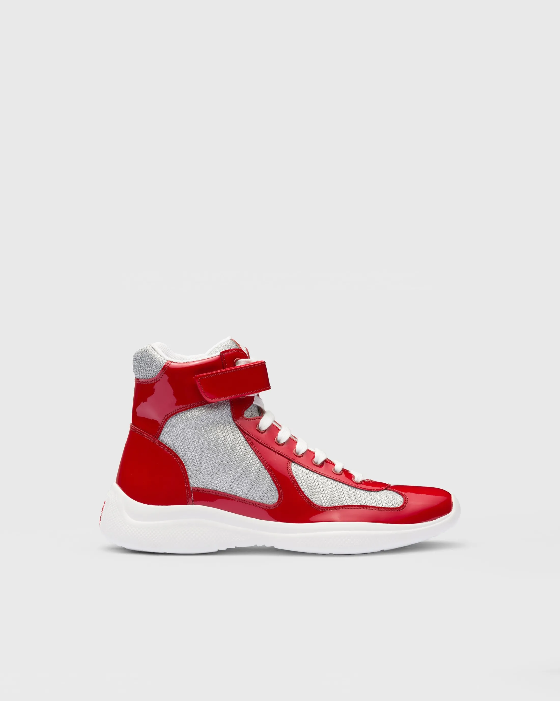 Prada America’s Cup high-top sneakers Red/silver Hot