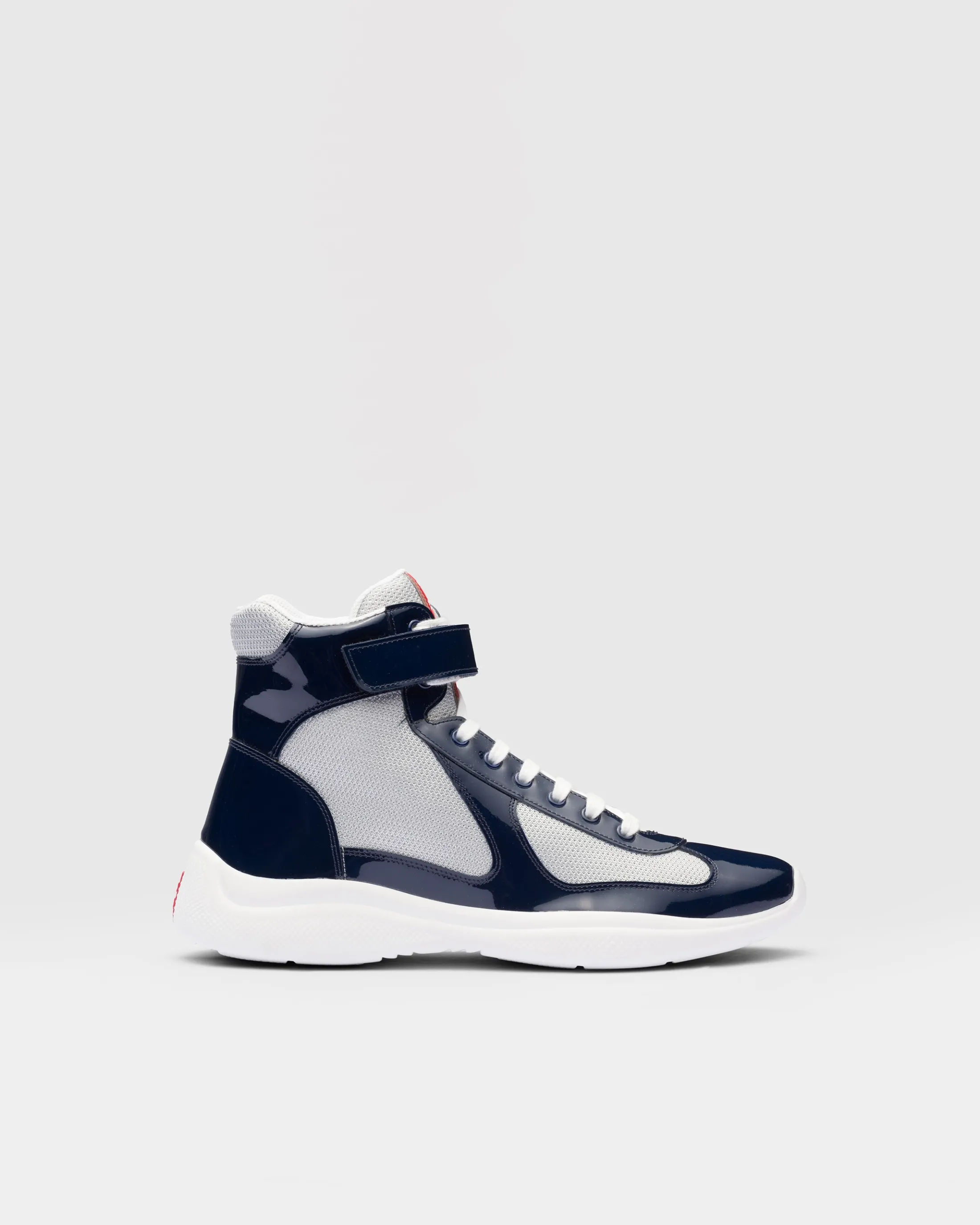 Prada America’s Cup high-top sneakers Royalblue/silver Best